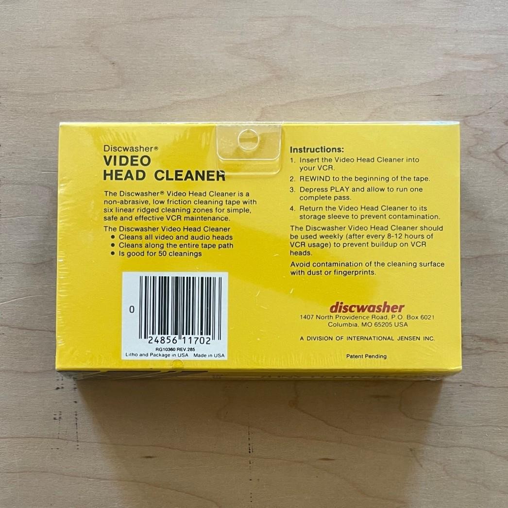 Discwasher Betamax VIDEO HEAD CLEANER New in Box Sealed Beta VCR Maintenance