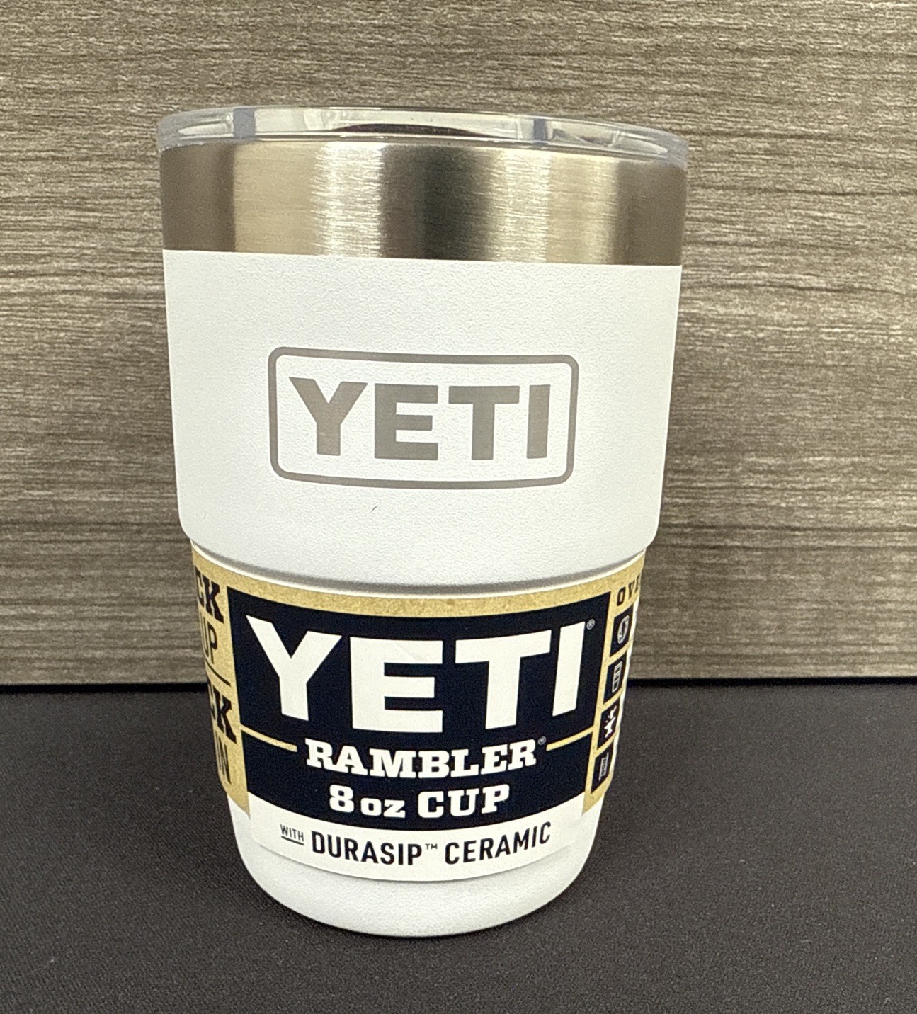 YETI Cape Taupe 8 oz Stackable Cup (White) Brand New/Free Shipping