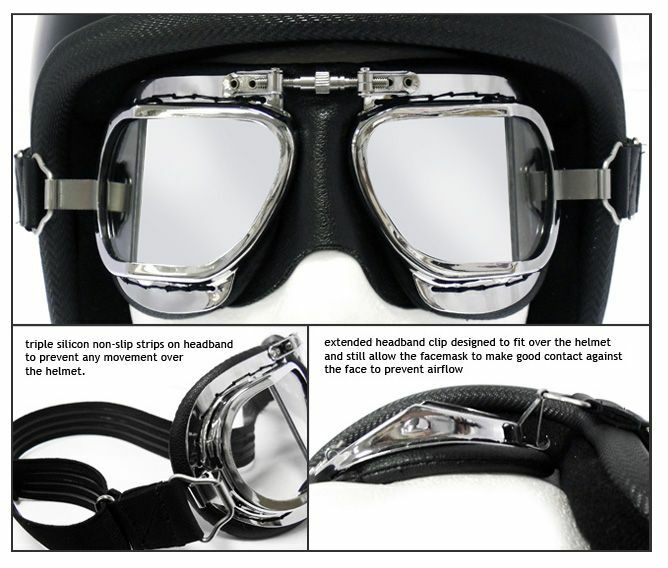 Compact WW2 Classic Goggles, Mark49 Eyewear suitable for Motorcycles - Halcyon