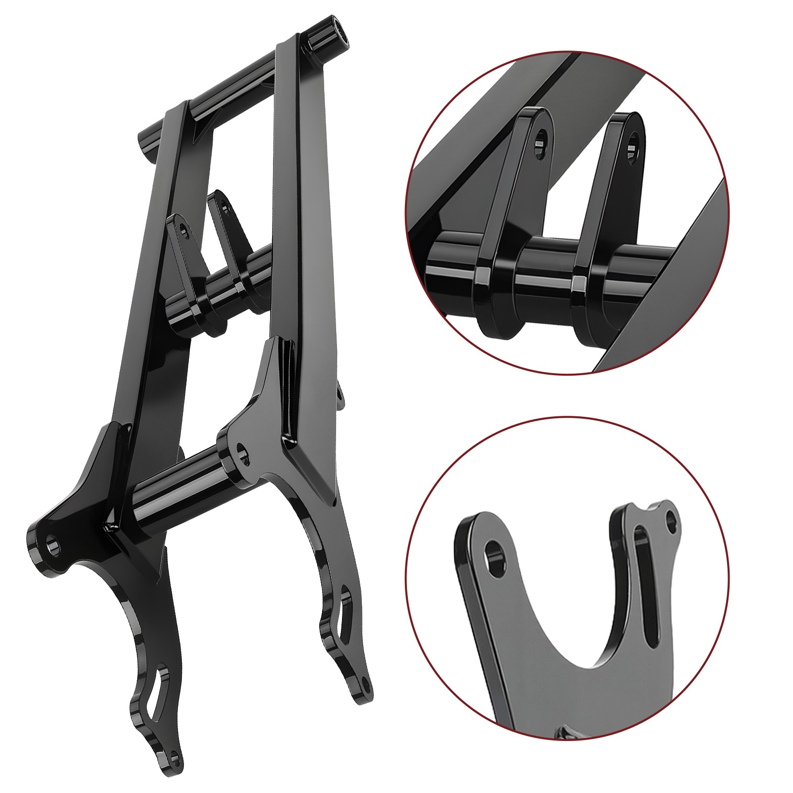 +6" Extended Chrome Black Rear Swing Arm For Yamaha Banshee 350 YFZ350 1987-2006