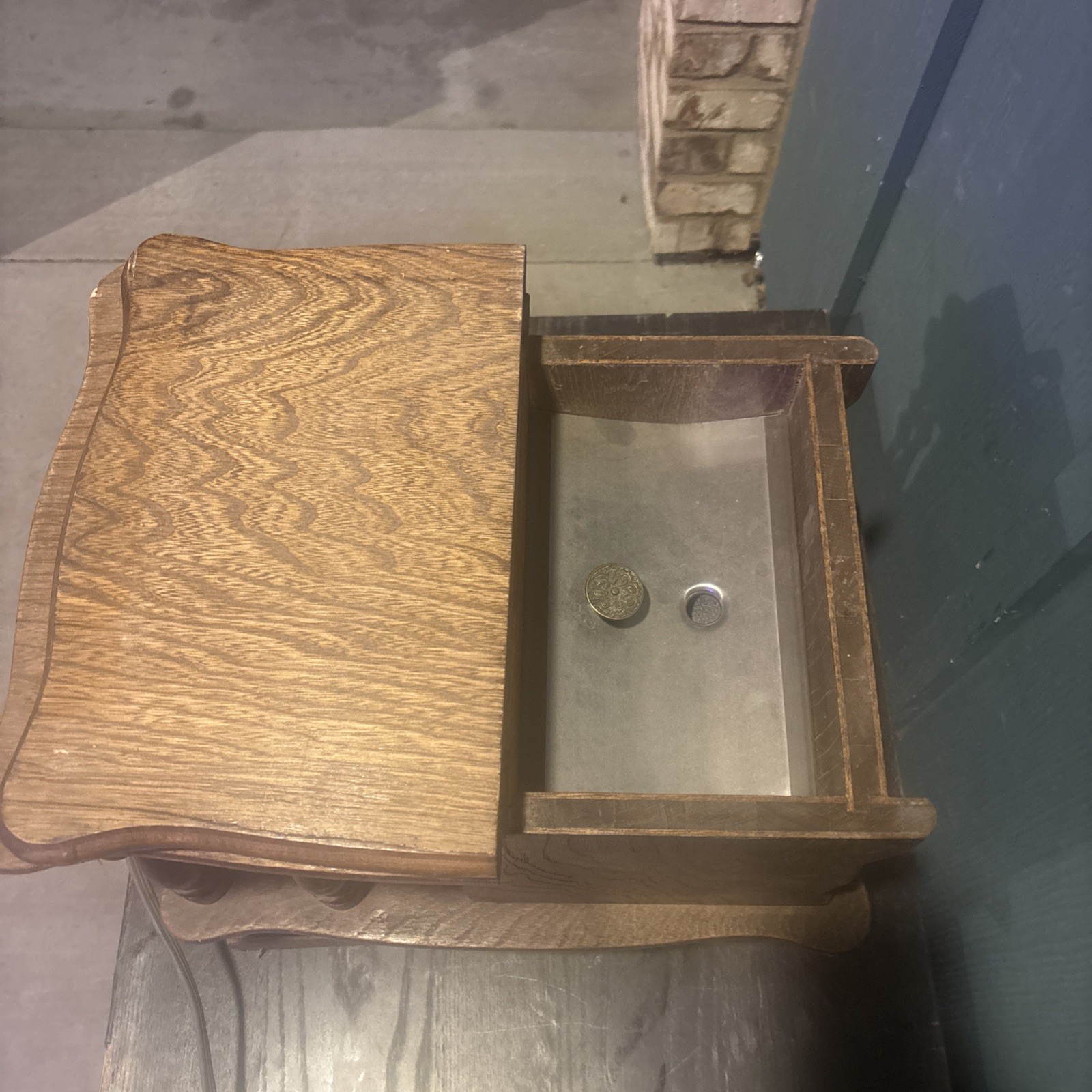 Golden Grain Grinder Wheat Grinder Dayton 3/4 HP Motor W/Wood Cabinet WORKS