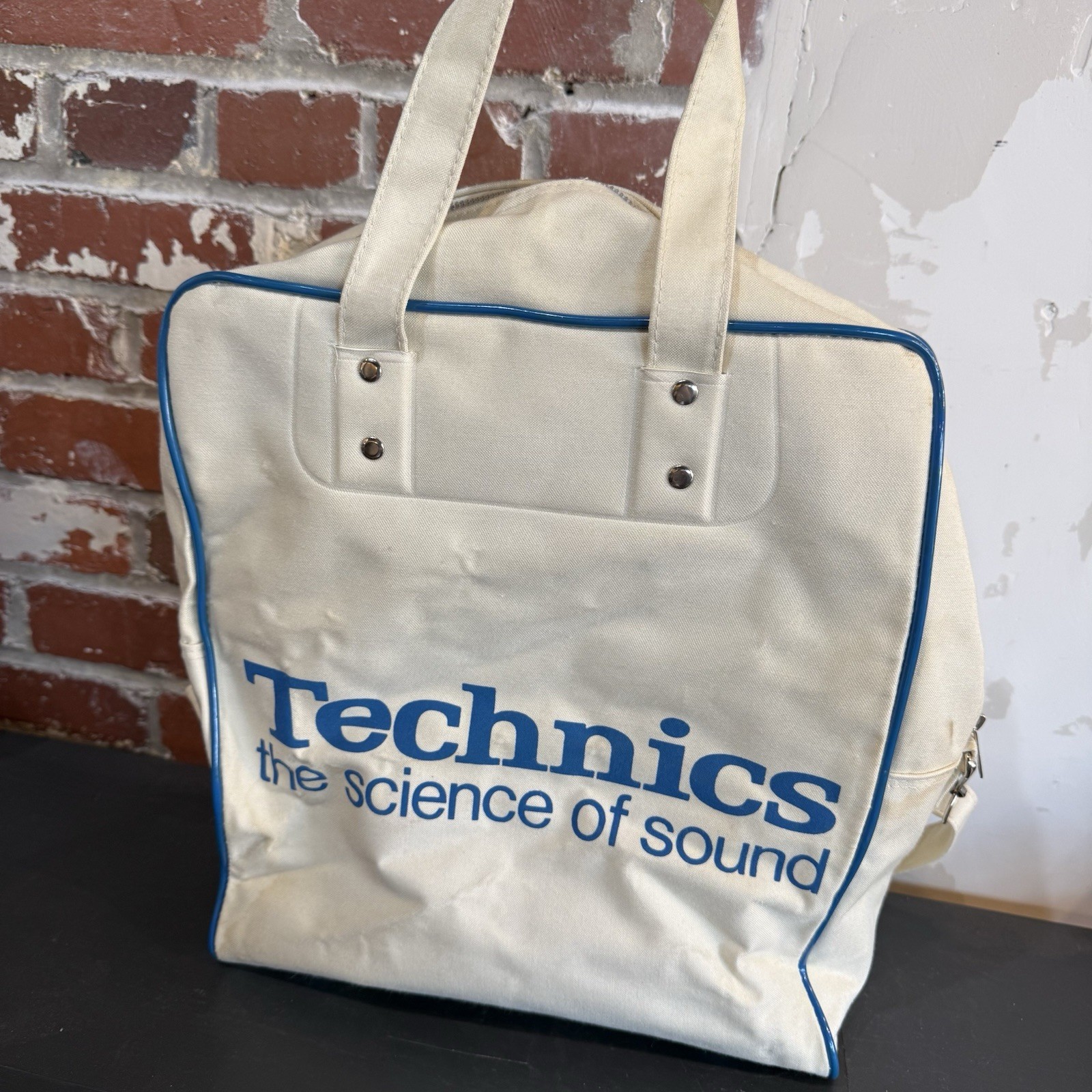 Rare Vintage Technics Record Travel Bag 1970s Vinyl LP DJ Bag Panasonic