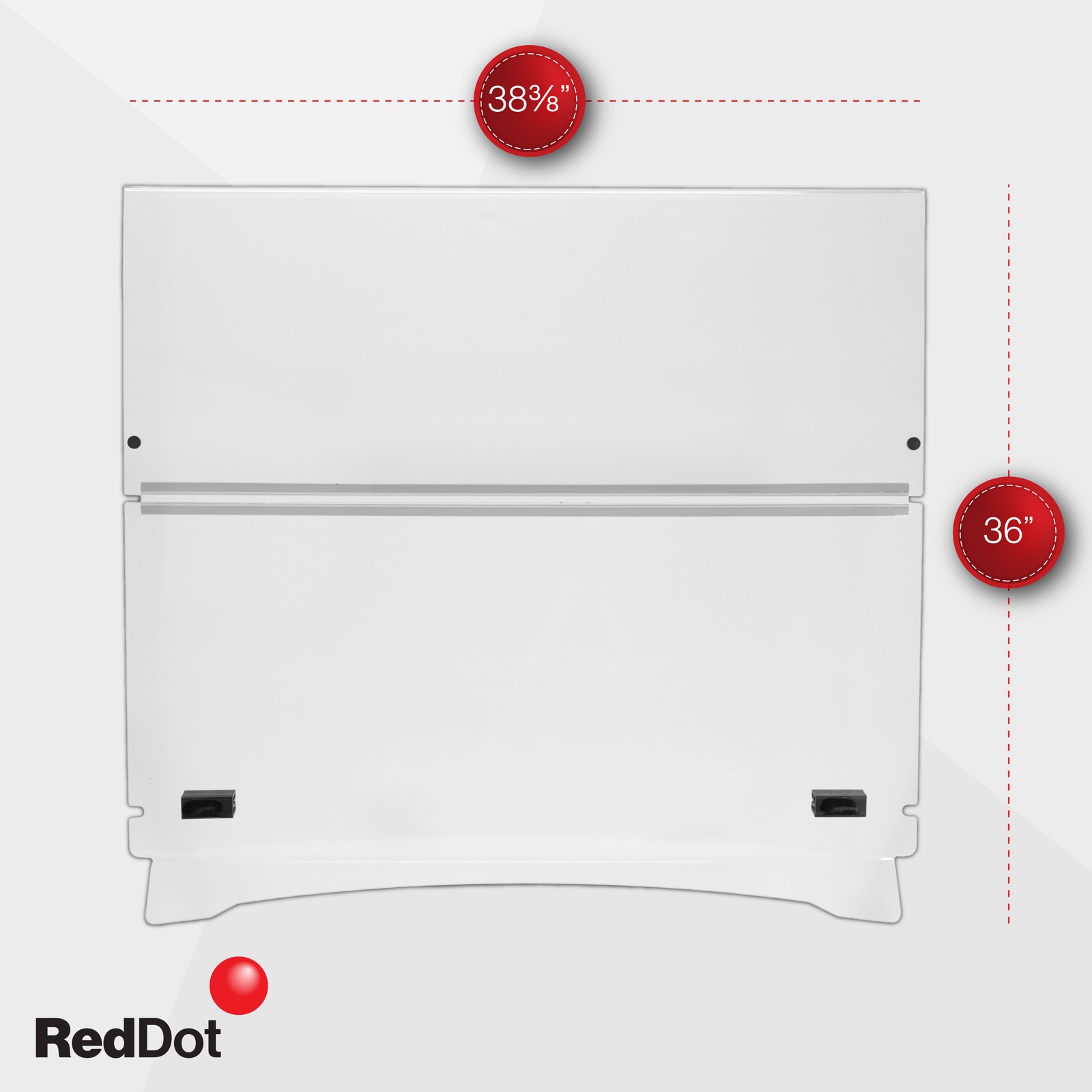 RedDot 36" High Tinted Fold-Down Windshield for ICON i20, I40, i60 Golf Carts