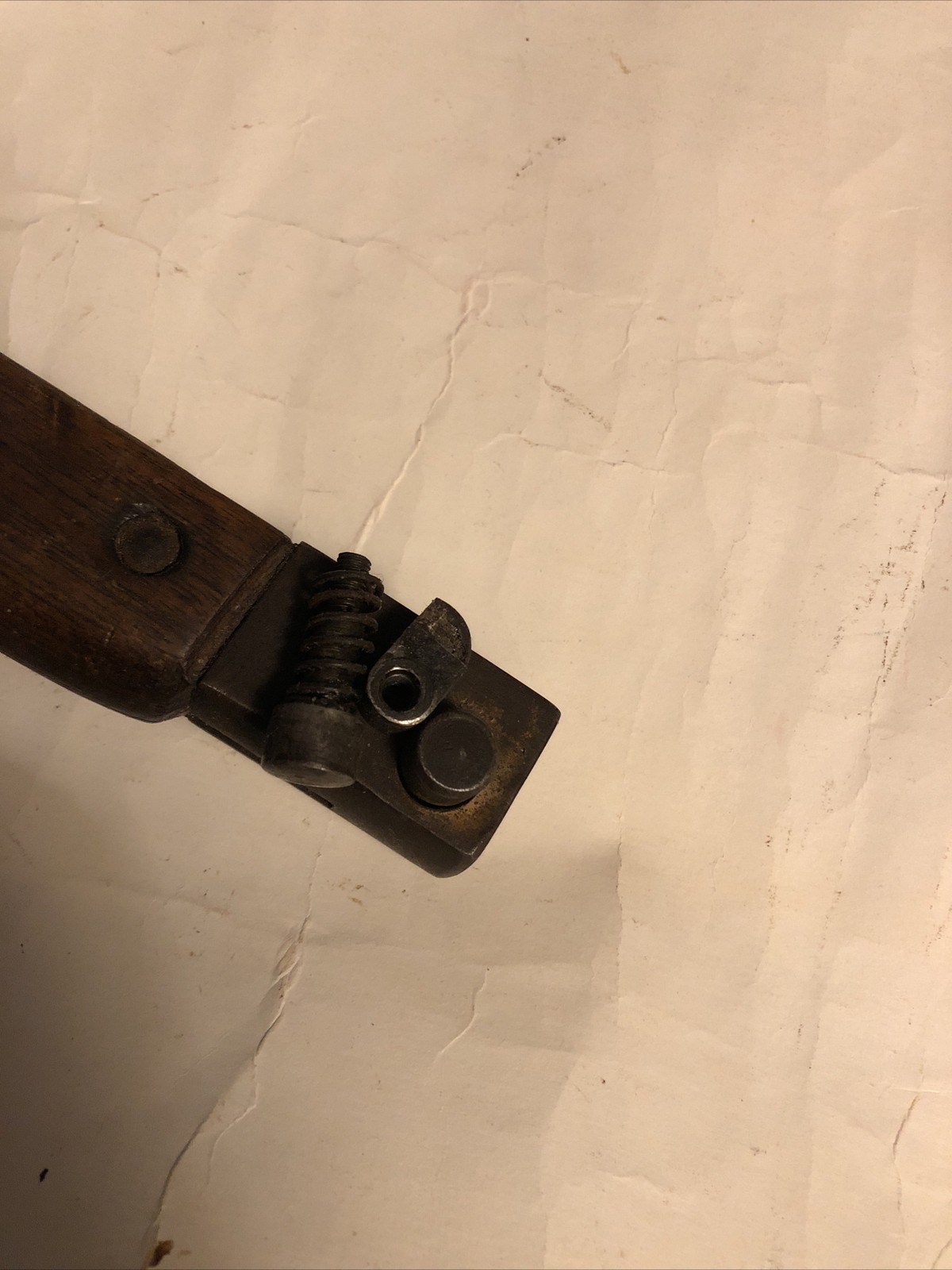 WW2 Japanese bayonet CATCH & Button Toyoda Jidoshoki SEISAKUSHO WWII Japan Part