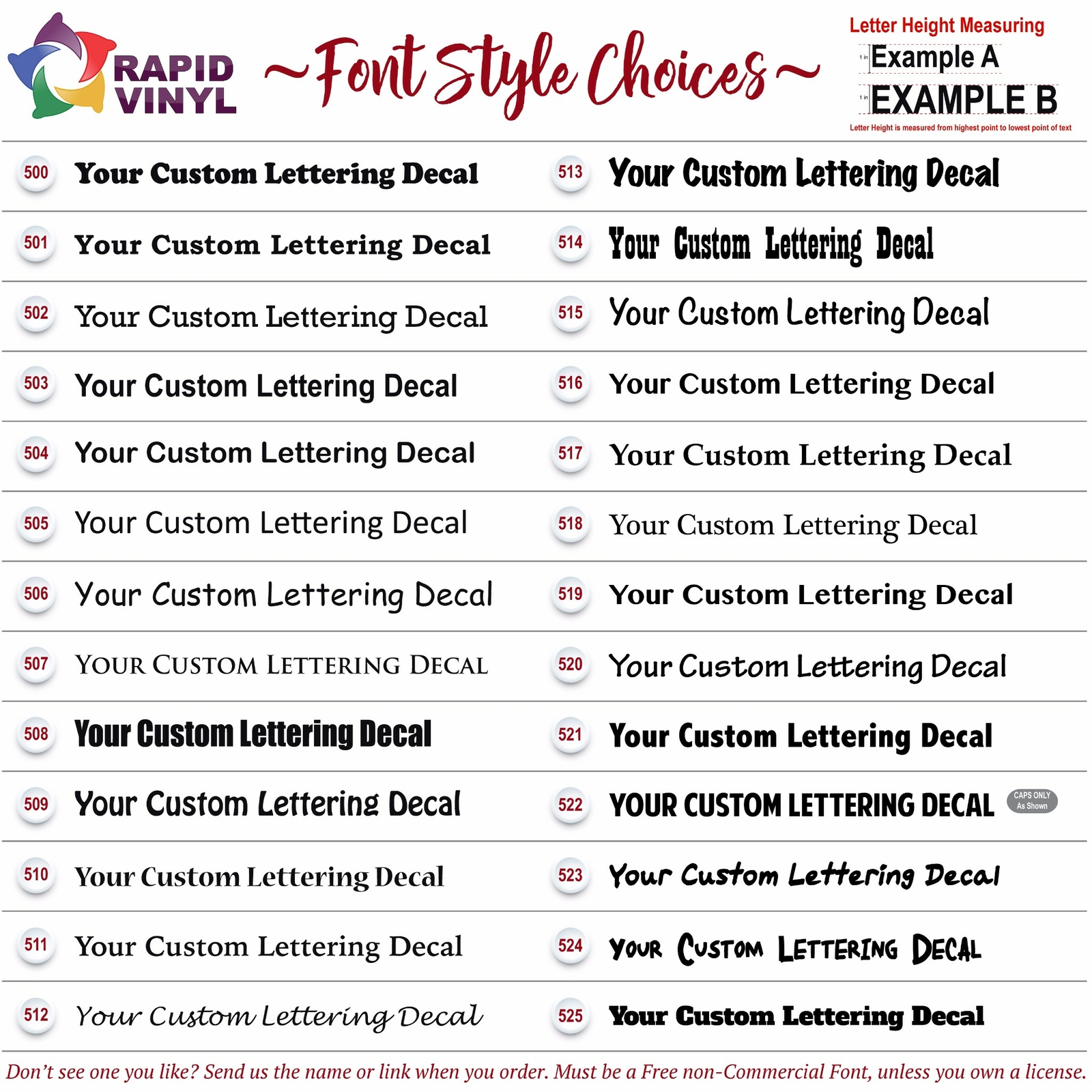 Chrome Custom Vinyl Lettering Text Decal for Home Garage Car Truck Boat Trailer