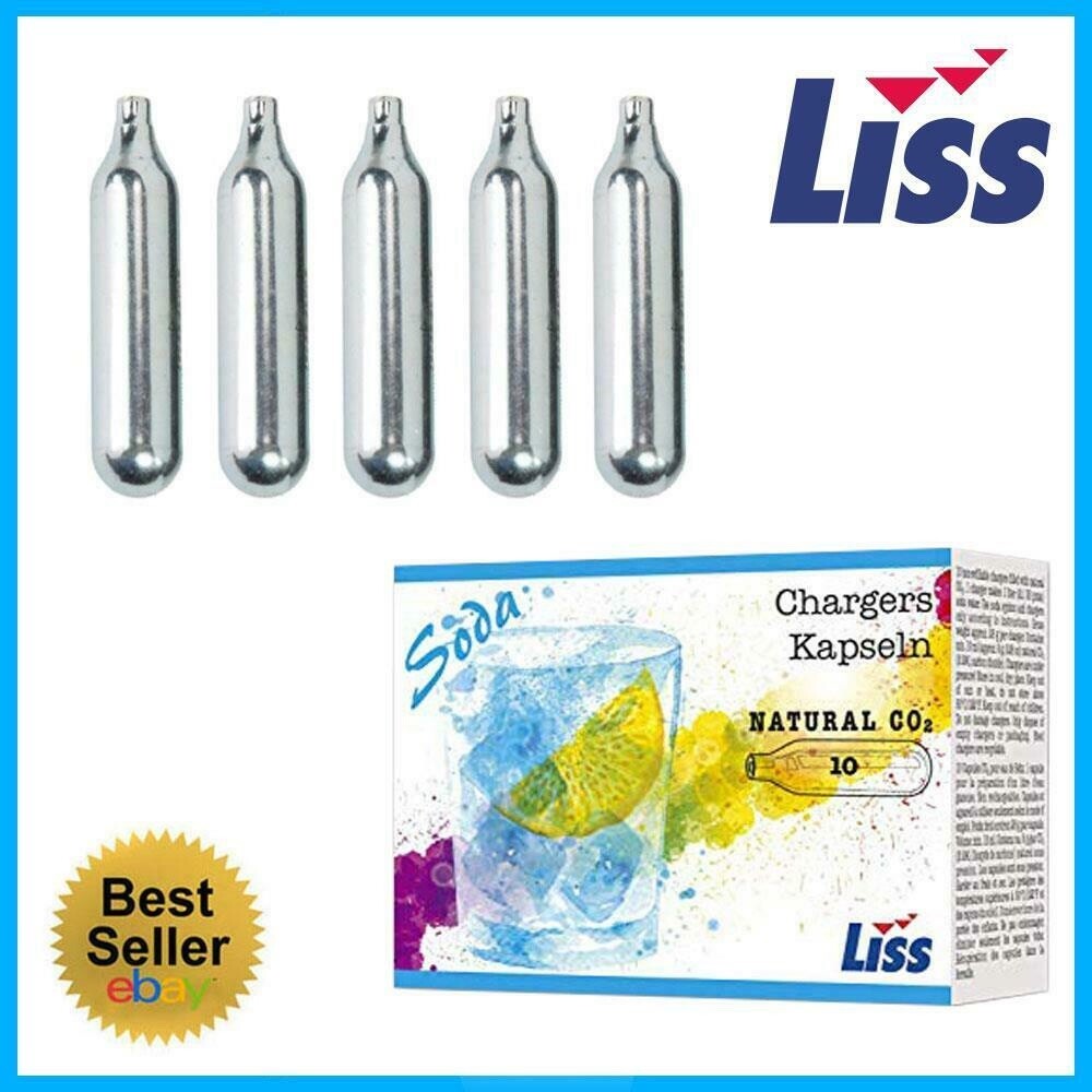 60 CO2 Soda Seltzer Water charger European 8g C02 EU carbonated 6 boxes of 10