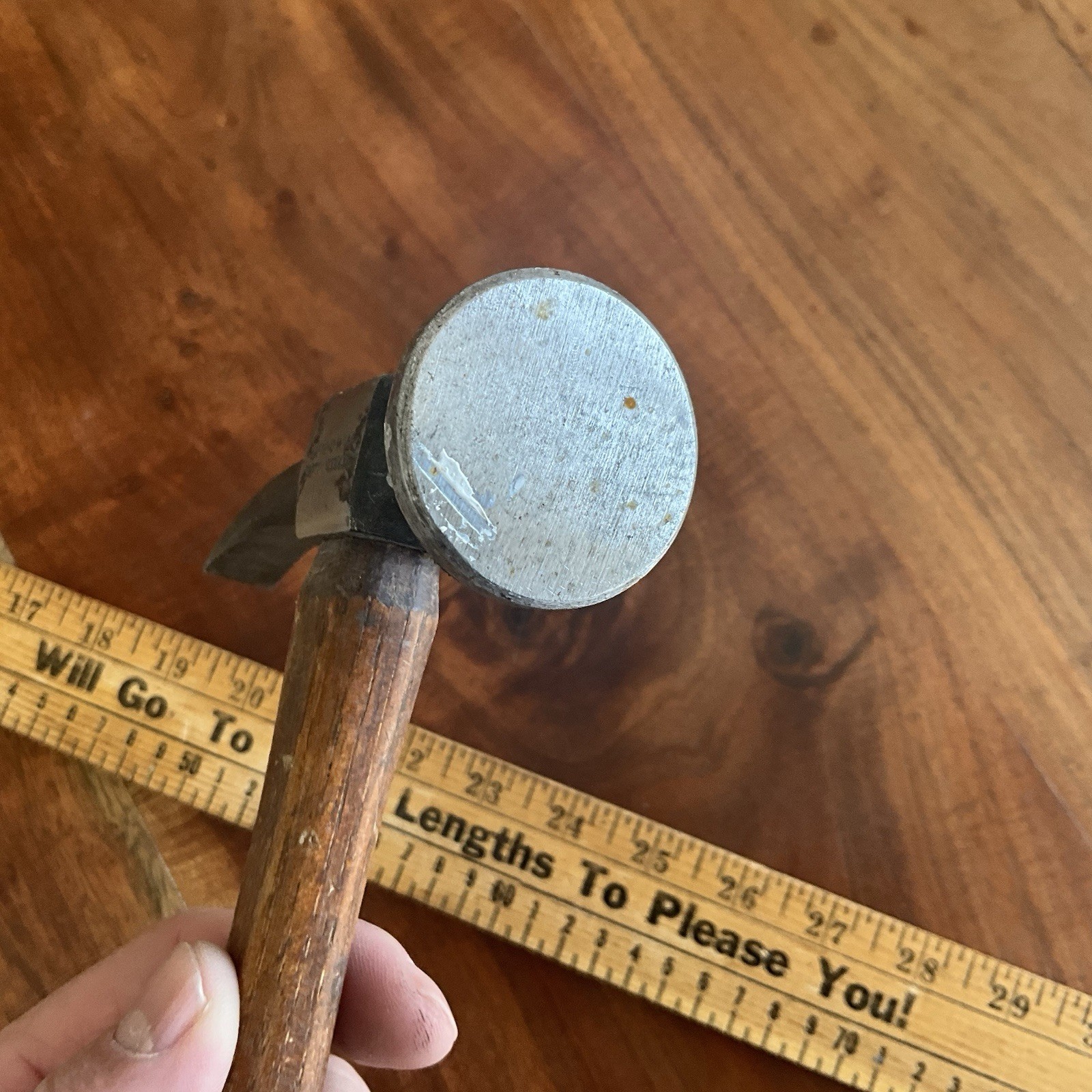 GREAT🚨 Snap-on Tools BF608b Short Curve Cross Auto Body Peen Hammer Wood Handle