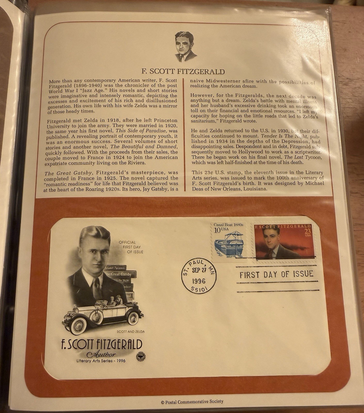 Postal Commemorative Society Binder w/ U.S. First Day Covers 1996-1998 96 Covers