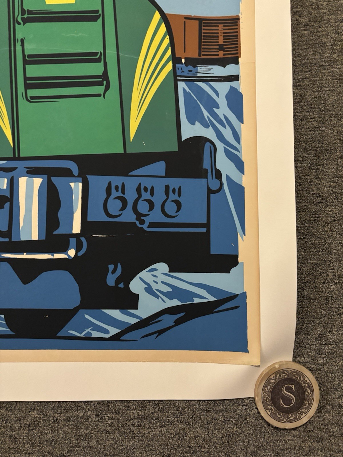 Original 1949 Lionel Deal Poster Linen Backed 46.25x86”