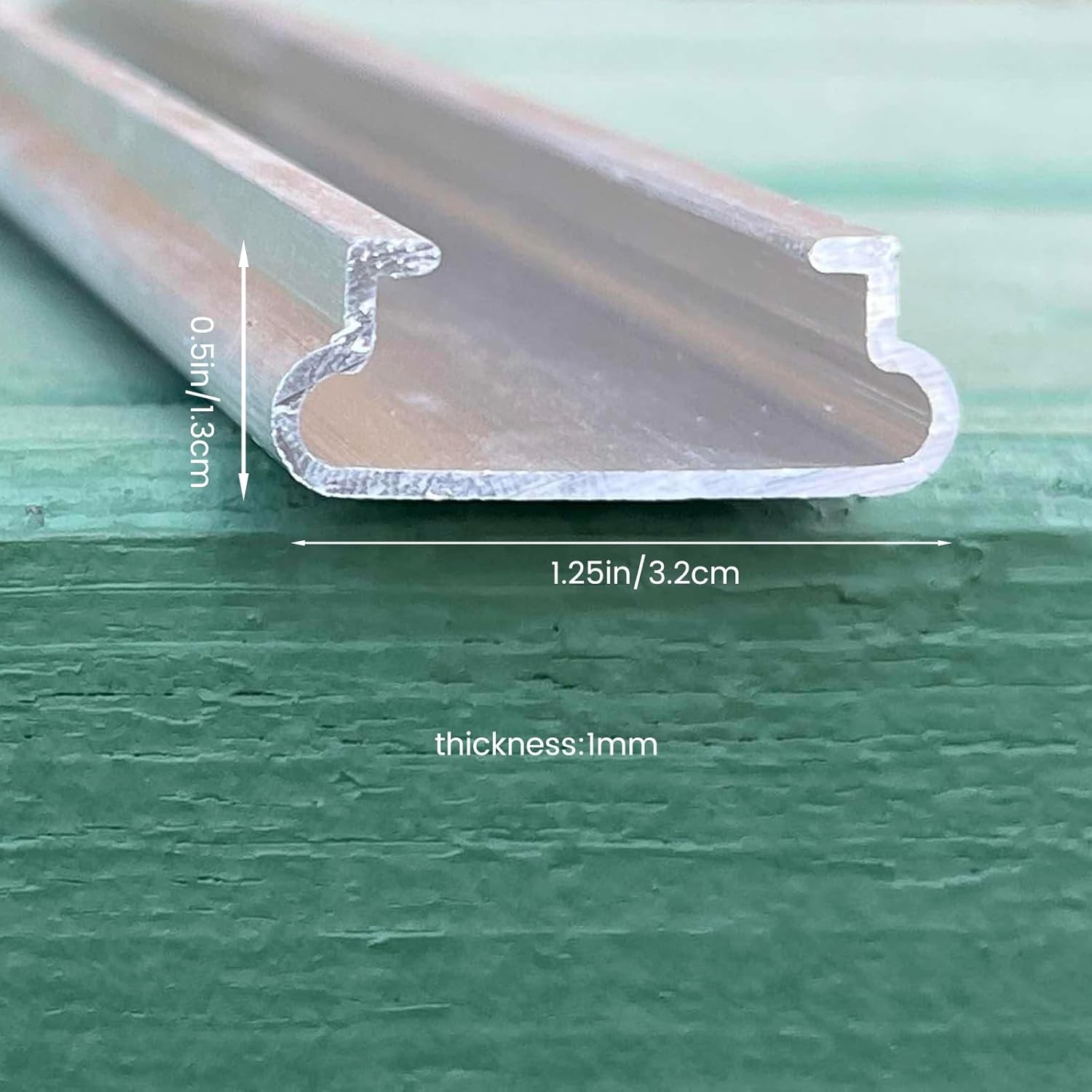 10 Set 6.6 FT Wiggle Wire Lock Channel Greenhouse Spring Channel Aluminum Alloy