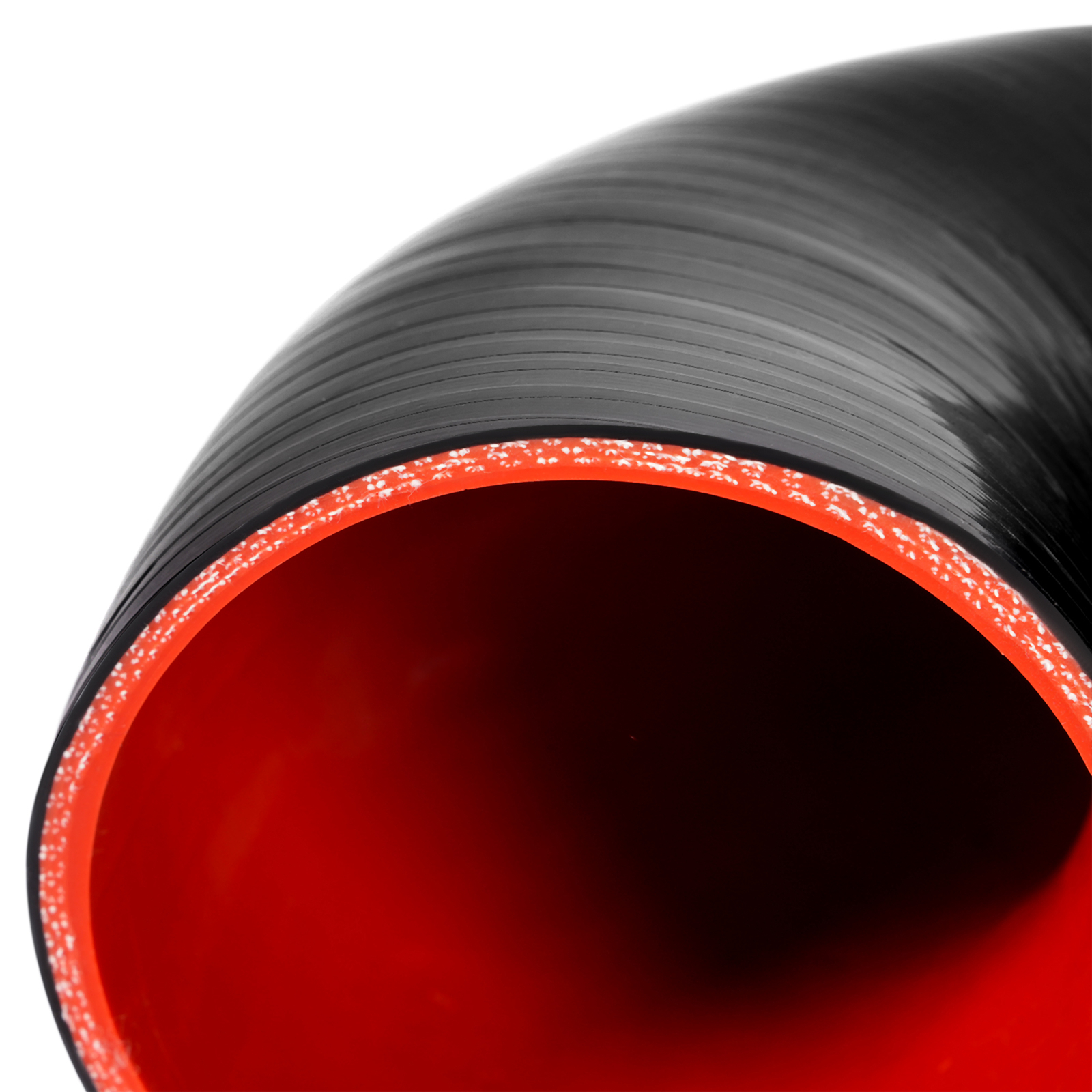 2.5'' 90 Degree Elbow Rubber Hose Coupler Intercooler Pipe Black-Red Universal