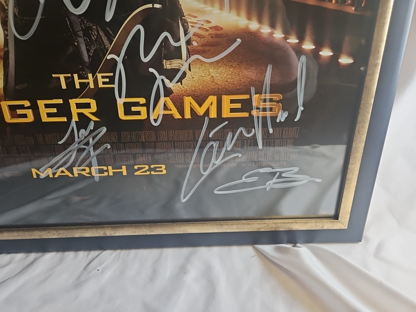 2012 NECA LIONSGATE THE HUNGER GAMES MOVIE ARENA POSTER 22x34 Signed By CAST!!