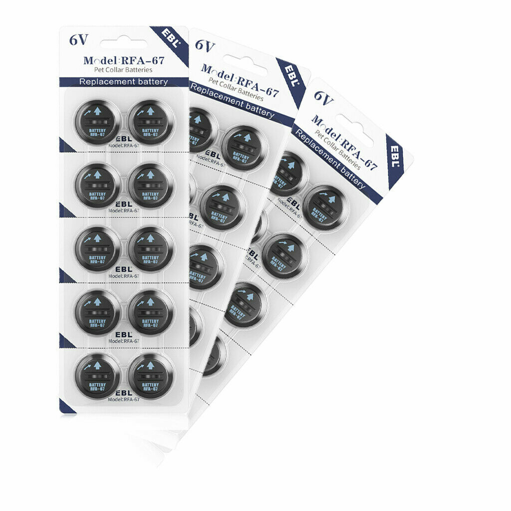 RFA-67 Battery for PetSafe Dog Fence Collar Receiver PIF-275-19 300 PUL-275 Lot