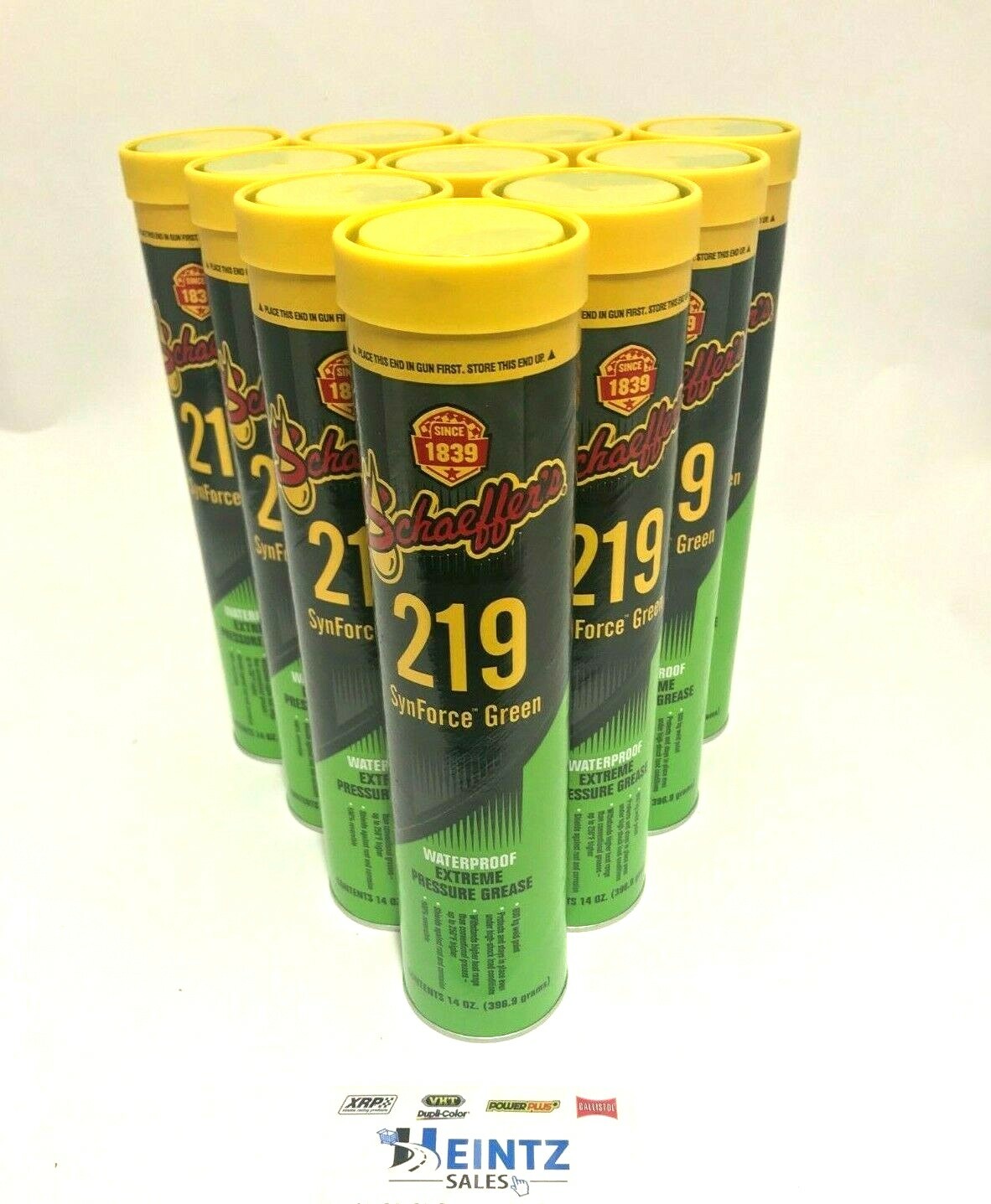 Schaeffer's 219 Synforce Green Synthetic Wheel Bearing Waterproof Grease 10 pack