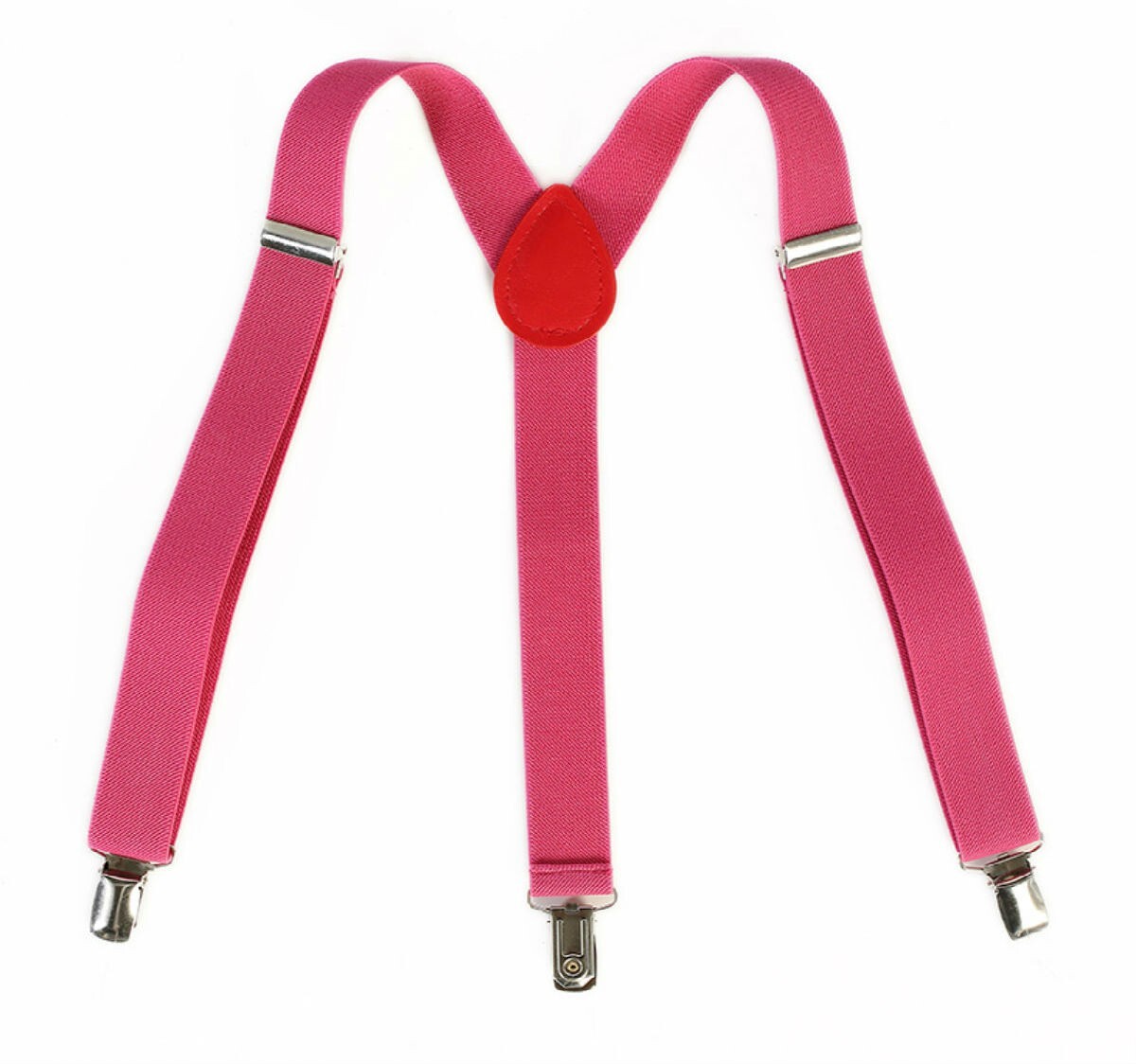 Boys Suspenders Kids Work Elastic Adjustable Solid Straight Clip On Y Back One "