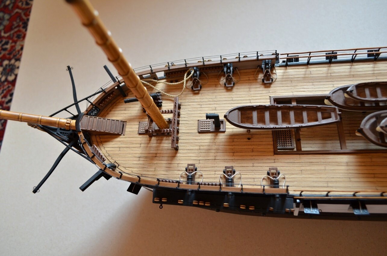 Revell USS Constitution 1:96 - laser cut wooden deck for model