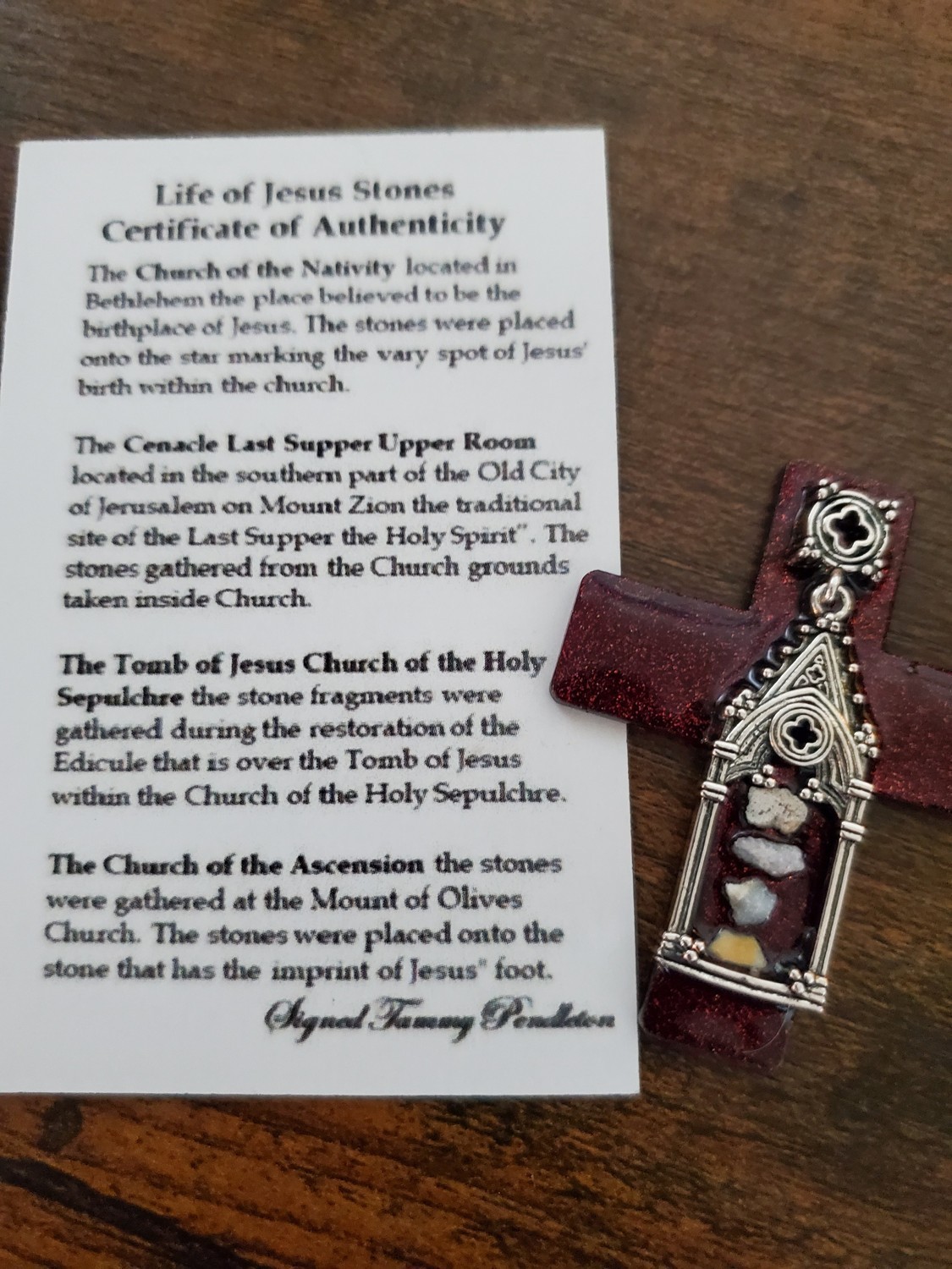 Life of Jesus Stones Nativity, Church of the Ascension, Cenacle, Tomb of Jesus