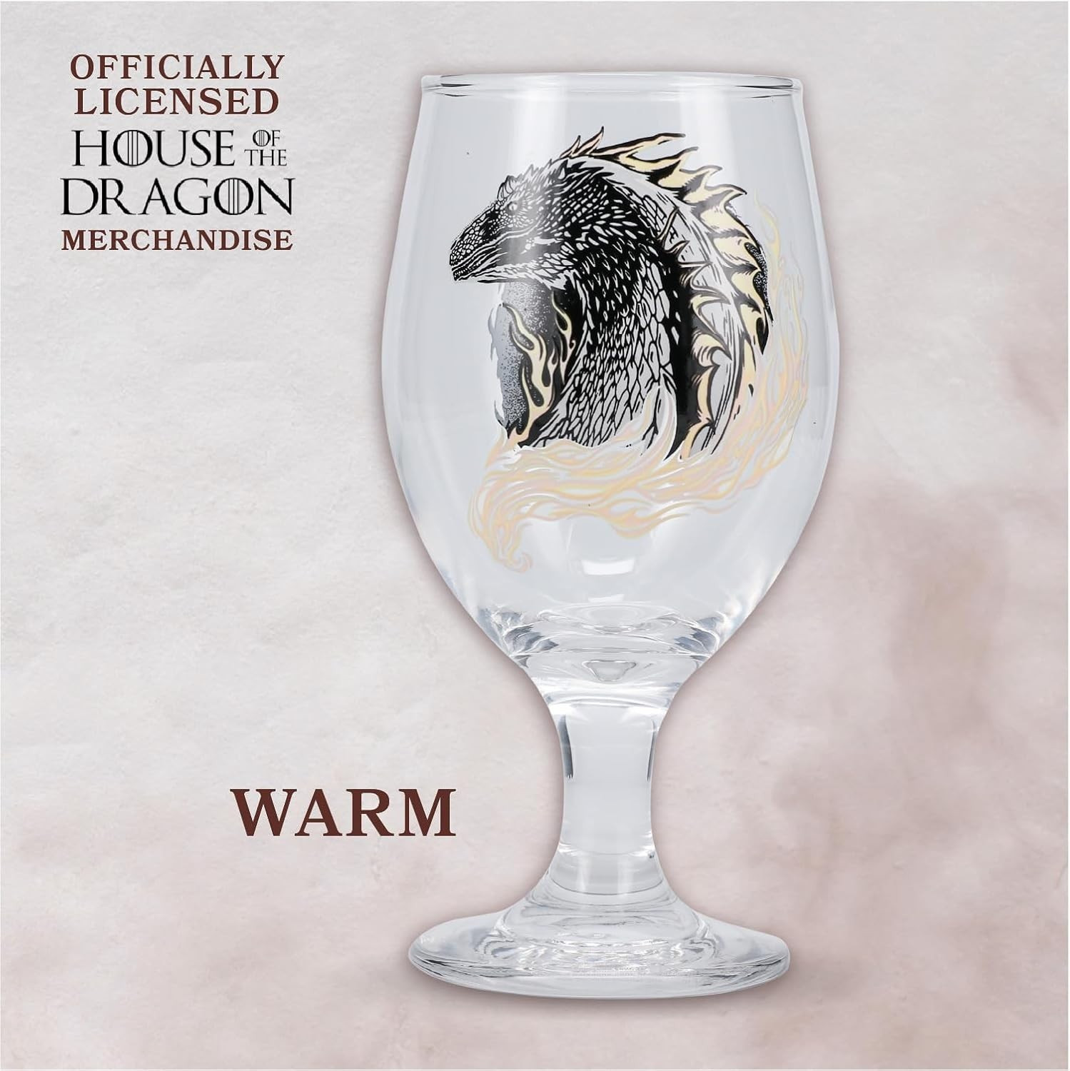 Game of Thrones House of The Dragon Color Change Goblet Glass