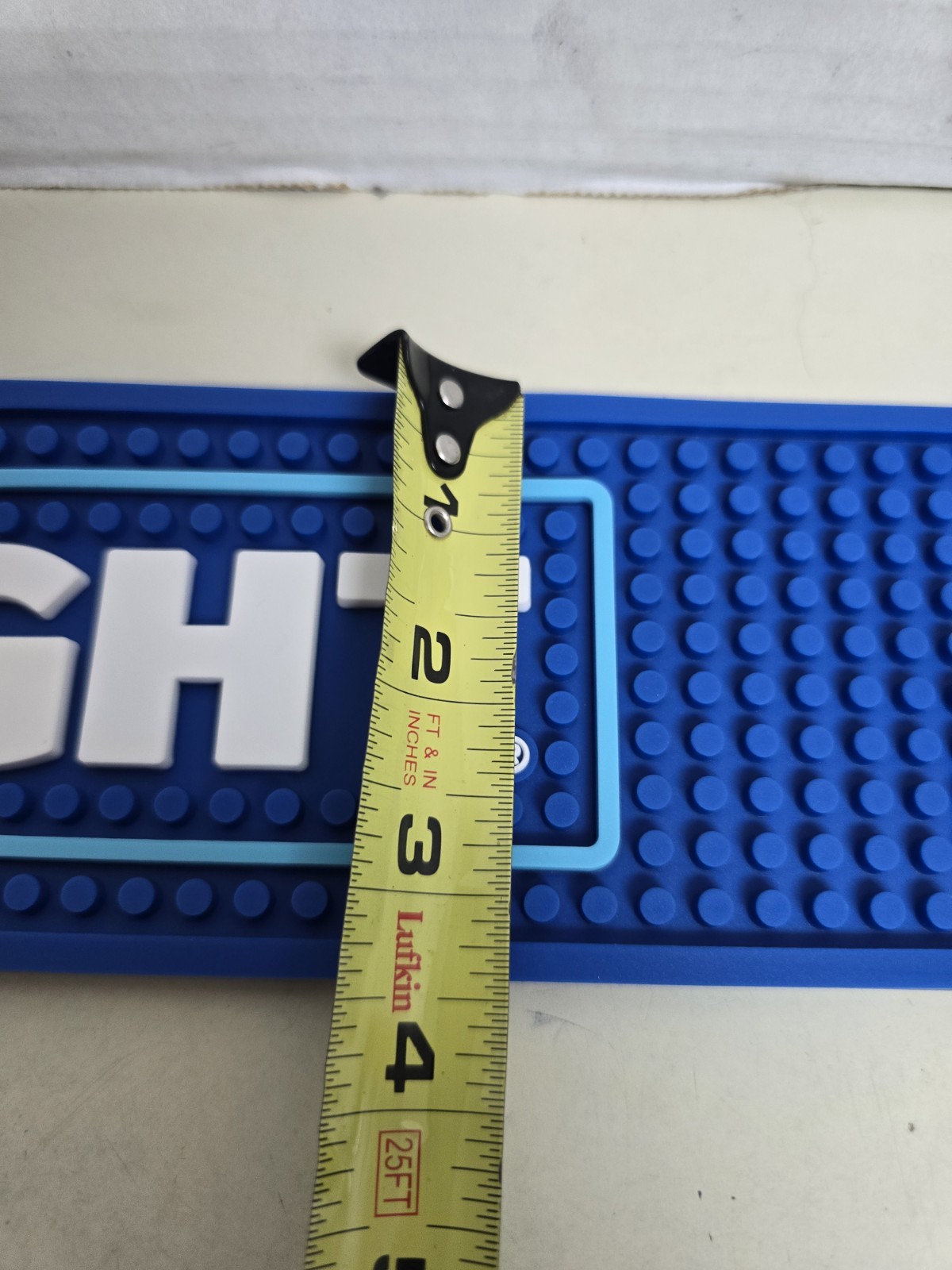 NEW Bud Light Beer Rubber Bar Spill Mat for Tap Kegerator Rail Spill Mat 24x3.25