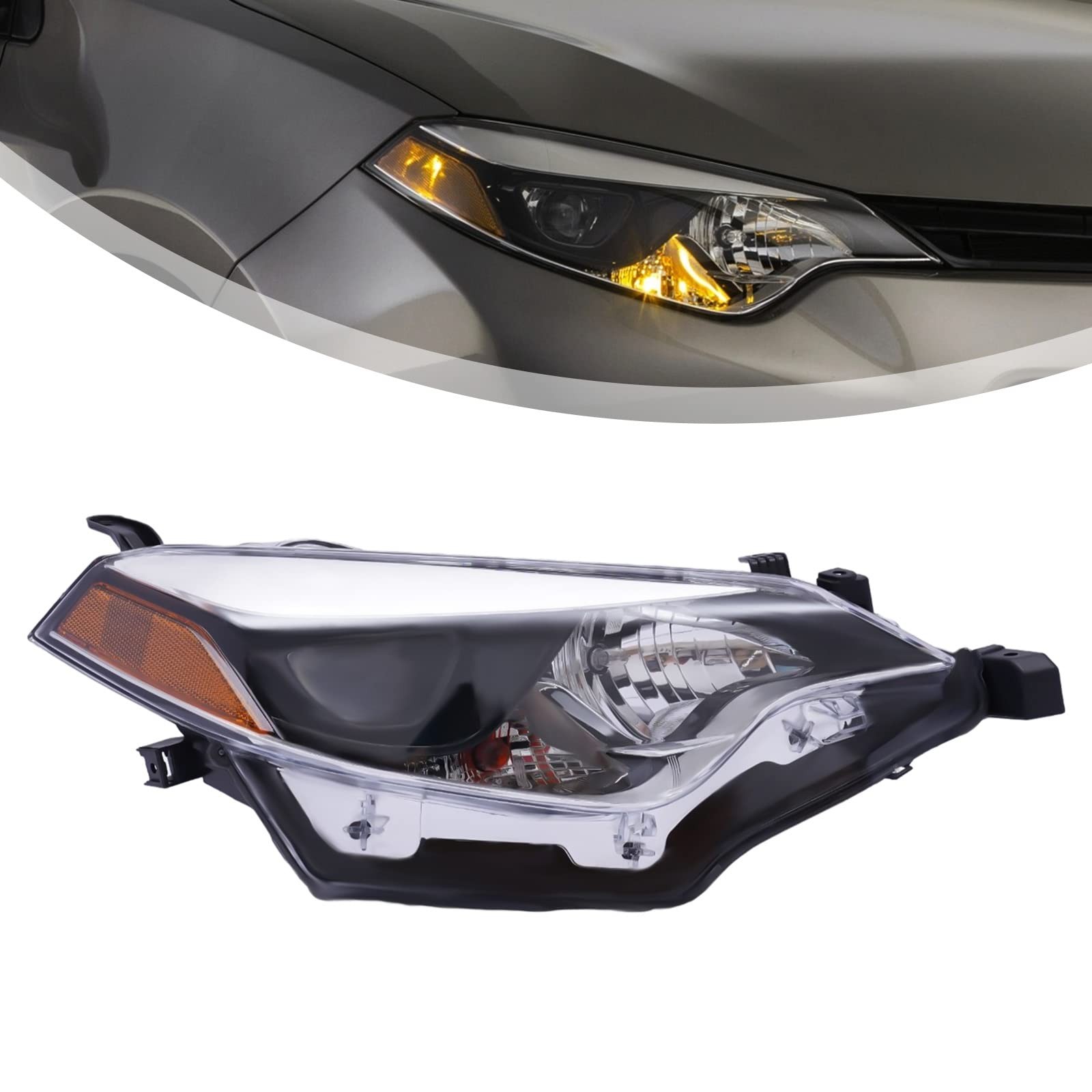 For 2014 2015 2016 Toyota Corolla Headlight Assembly Right Side