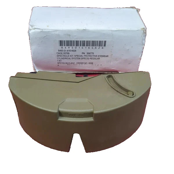 US Military SPECS Ballistic Protective Eyewear Glasses Kit w/ MSA Hard Case NOS