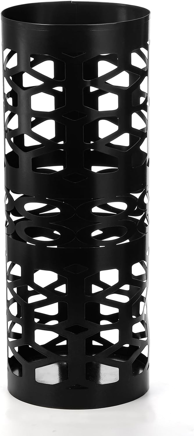 Umbrella Stand Black Metal Umbrella Holder Freestanding Cane Walk Stick Holder