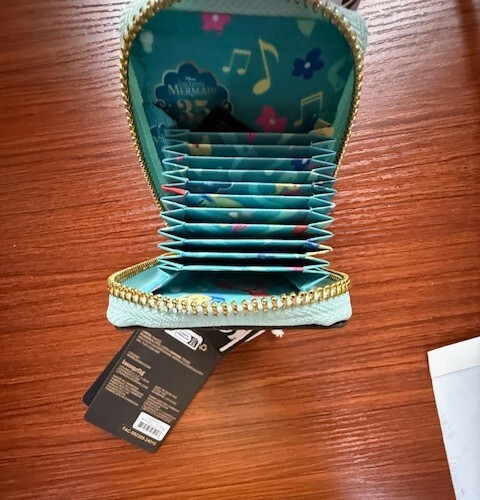 Loungefly 35th Anniversary Life is the Bubbles Accordion Zip Little Mermaid