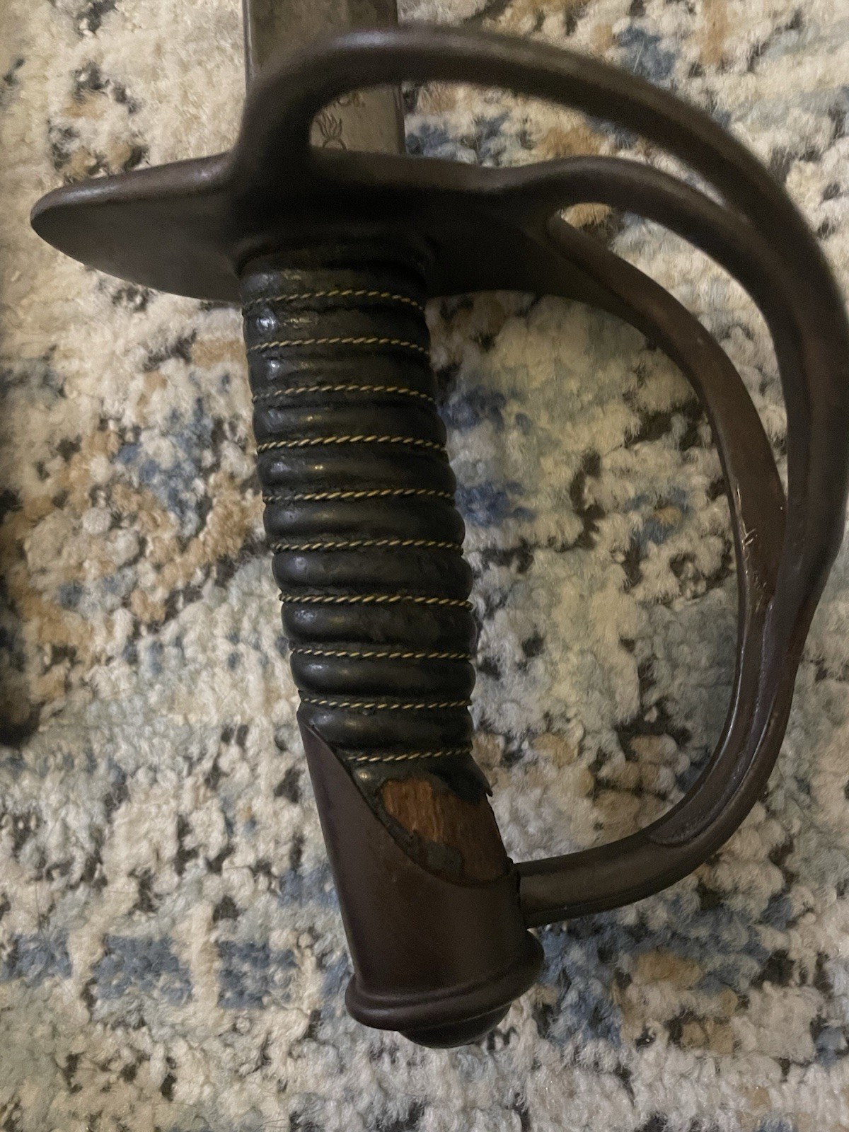 US Cavalry Sword 1906 A.S.Co Marked with Scabbard Original WWI Militaria