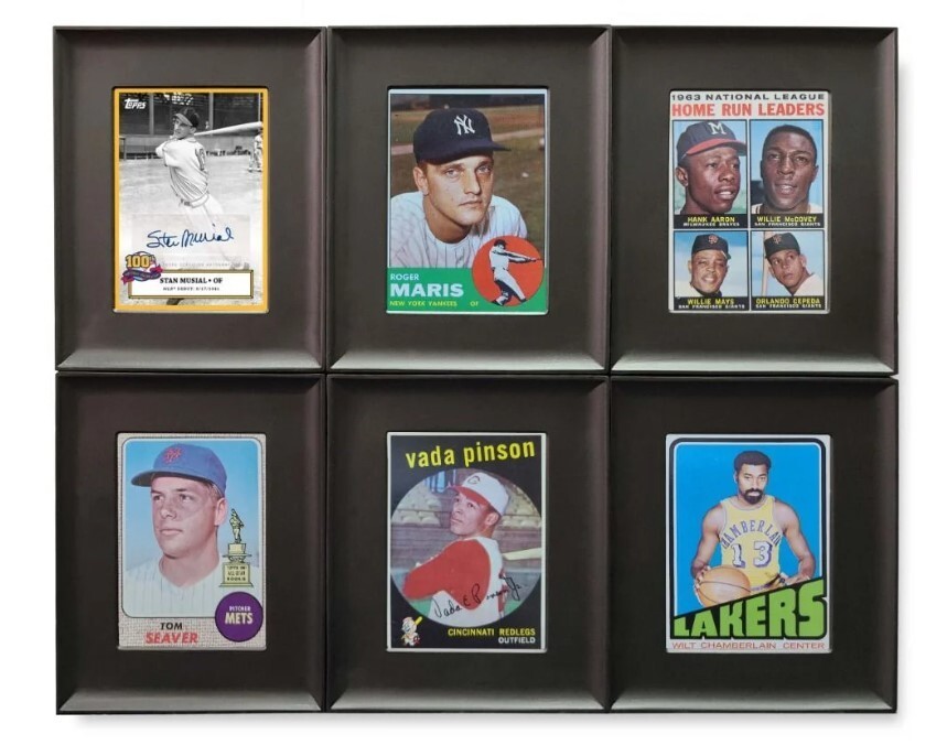 Interlocking Card Frames - Black (6 Pack) - BCW Display Sports and TGC Cards