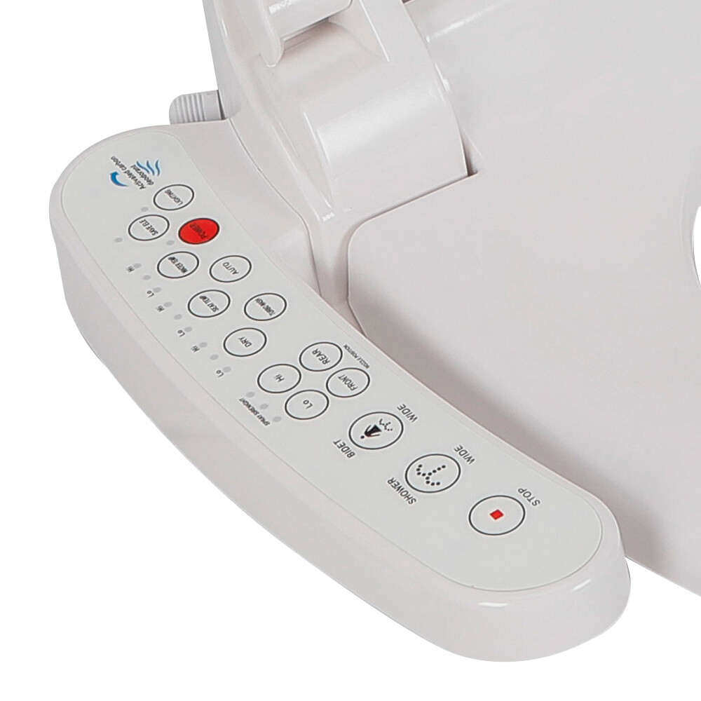 Smart Bidet Toilet Seat Cleaning 2 Nozzle & Air Dryer & Heated Seat Easy-Install