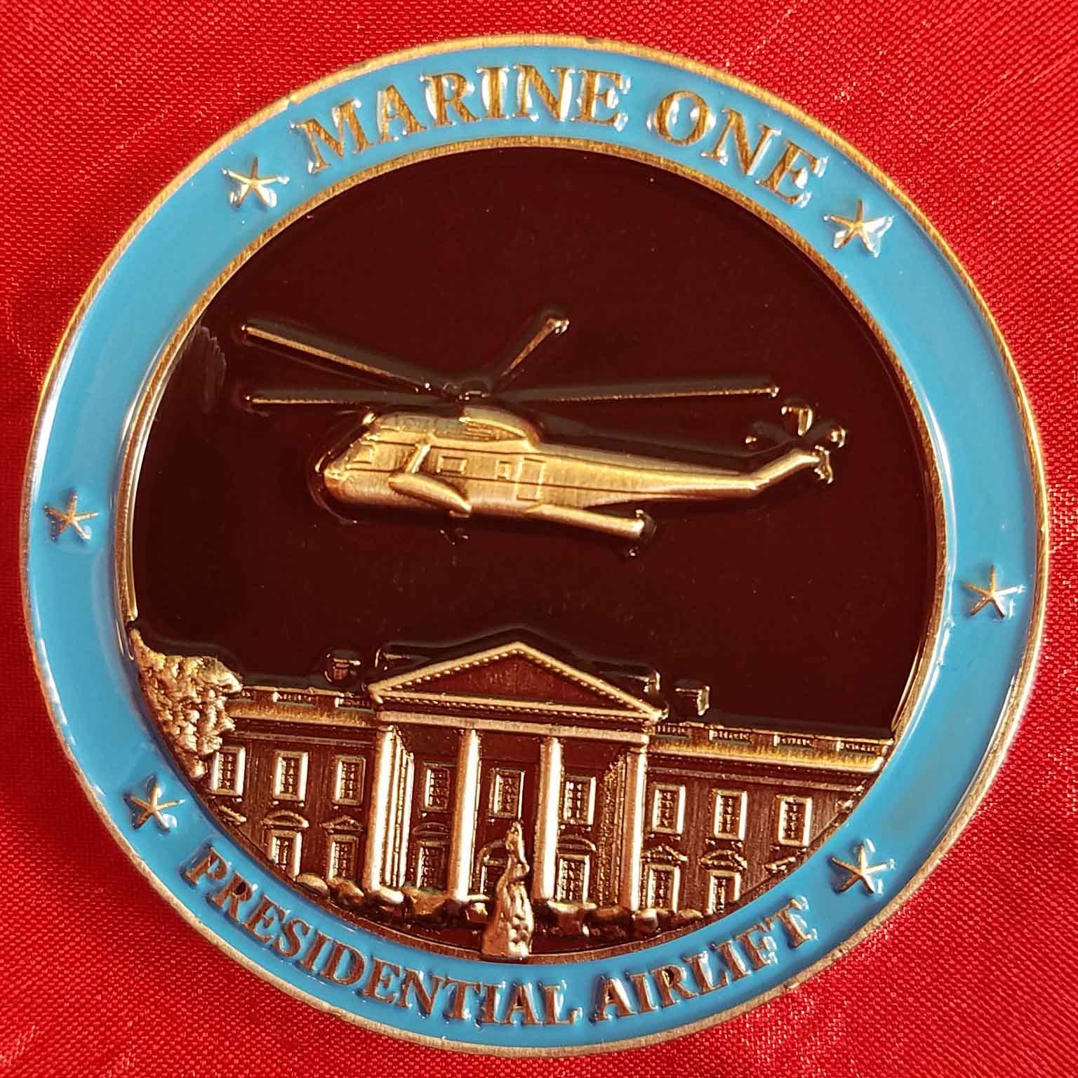 Marine one HMX-1 Presidential Airlift Challenge coin Original unique OCPM 26