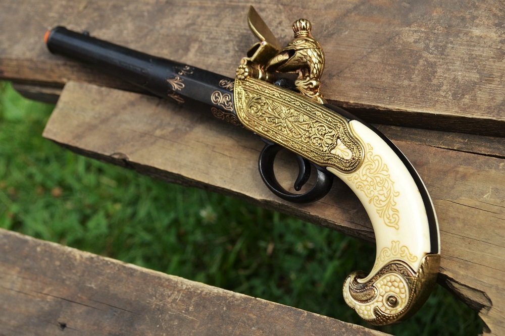 Russian 18th Century Flintlock Pistol - Tula Russia - Colonial - Denix Replica