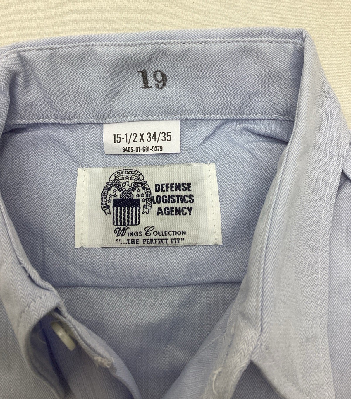 Air Force USAF Regulation Dress Blue Uniform Shirt Men's Long Sleeve