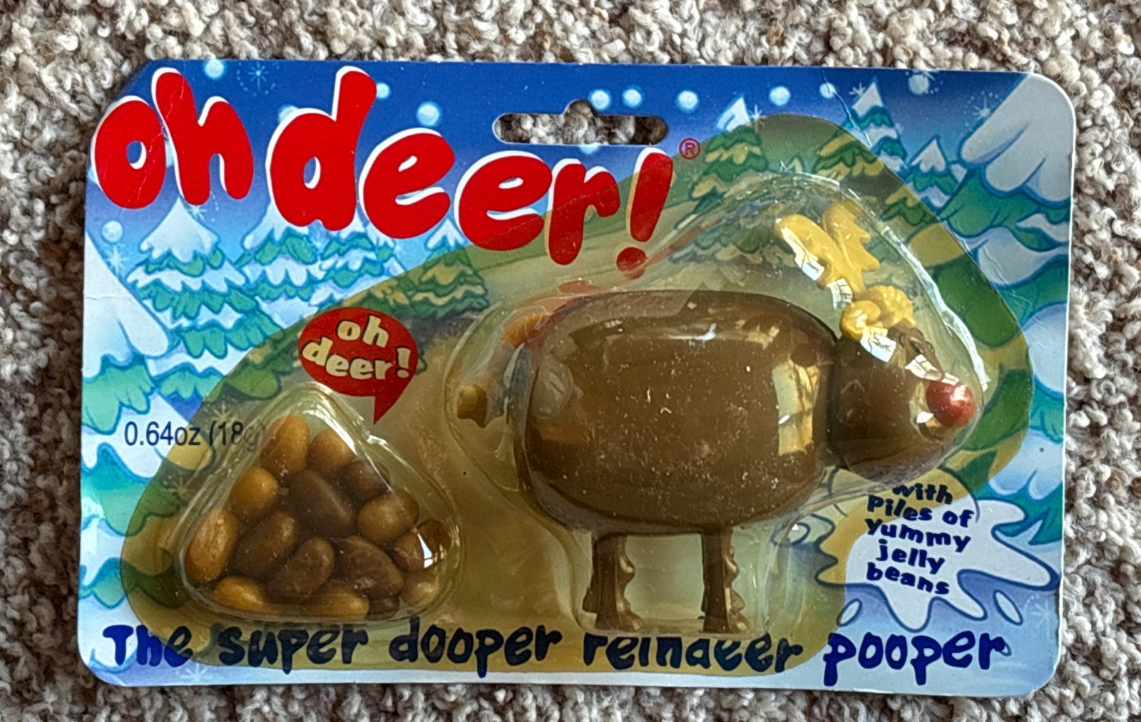 Oh Deer! The Super Dooper Reindeer Pooper! Jelly Bean Dispenser ~don’t Eat 2002