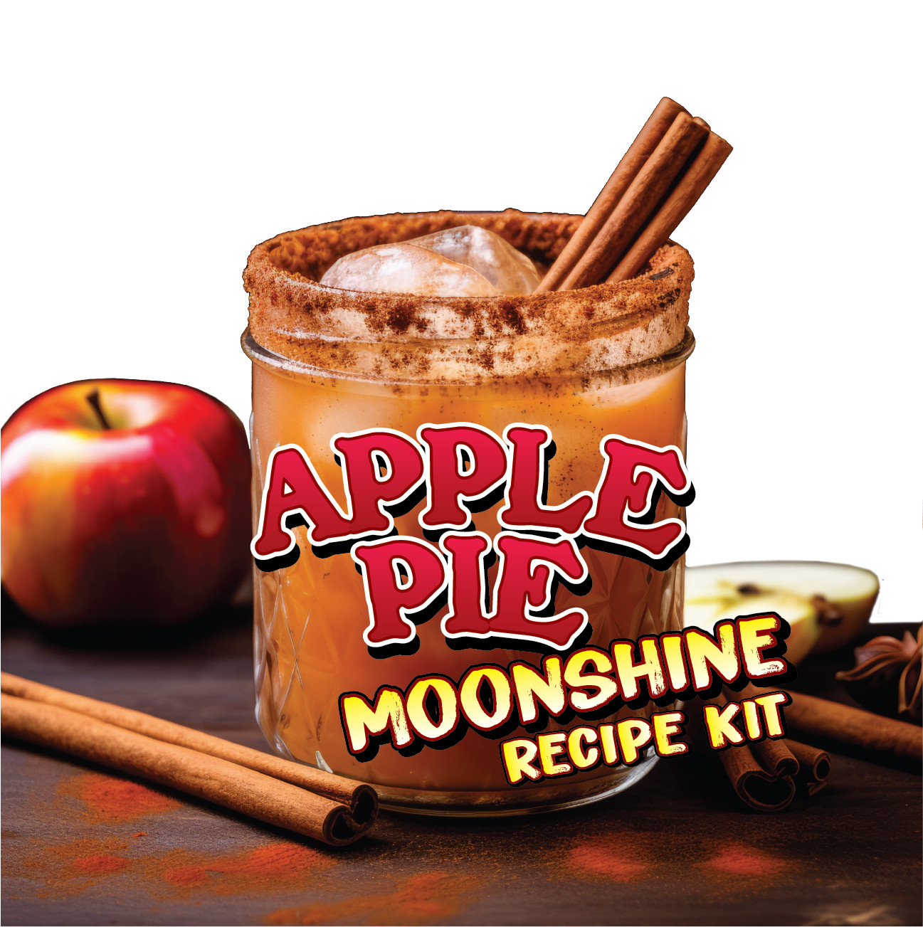 TAPCRAFT Apple Pie Moonshine Recipe Kit for Home Distilling – 5gal Sugar Wash