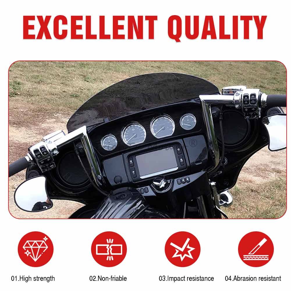 A Pair Chrome Switches Housing Cover For Harley Touring Street Glide 2014-2023