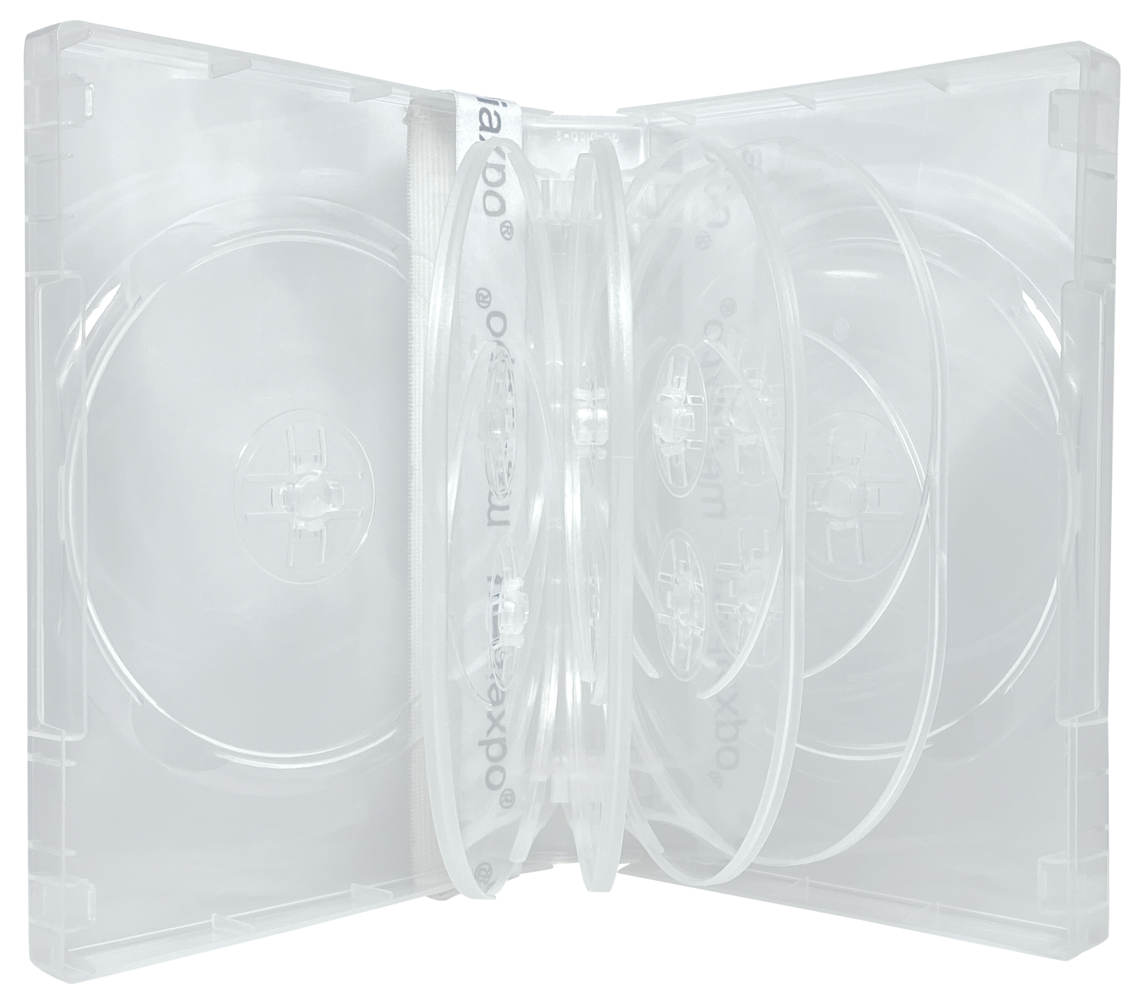 Clear 10 Disc DVD Cases Lot