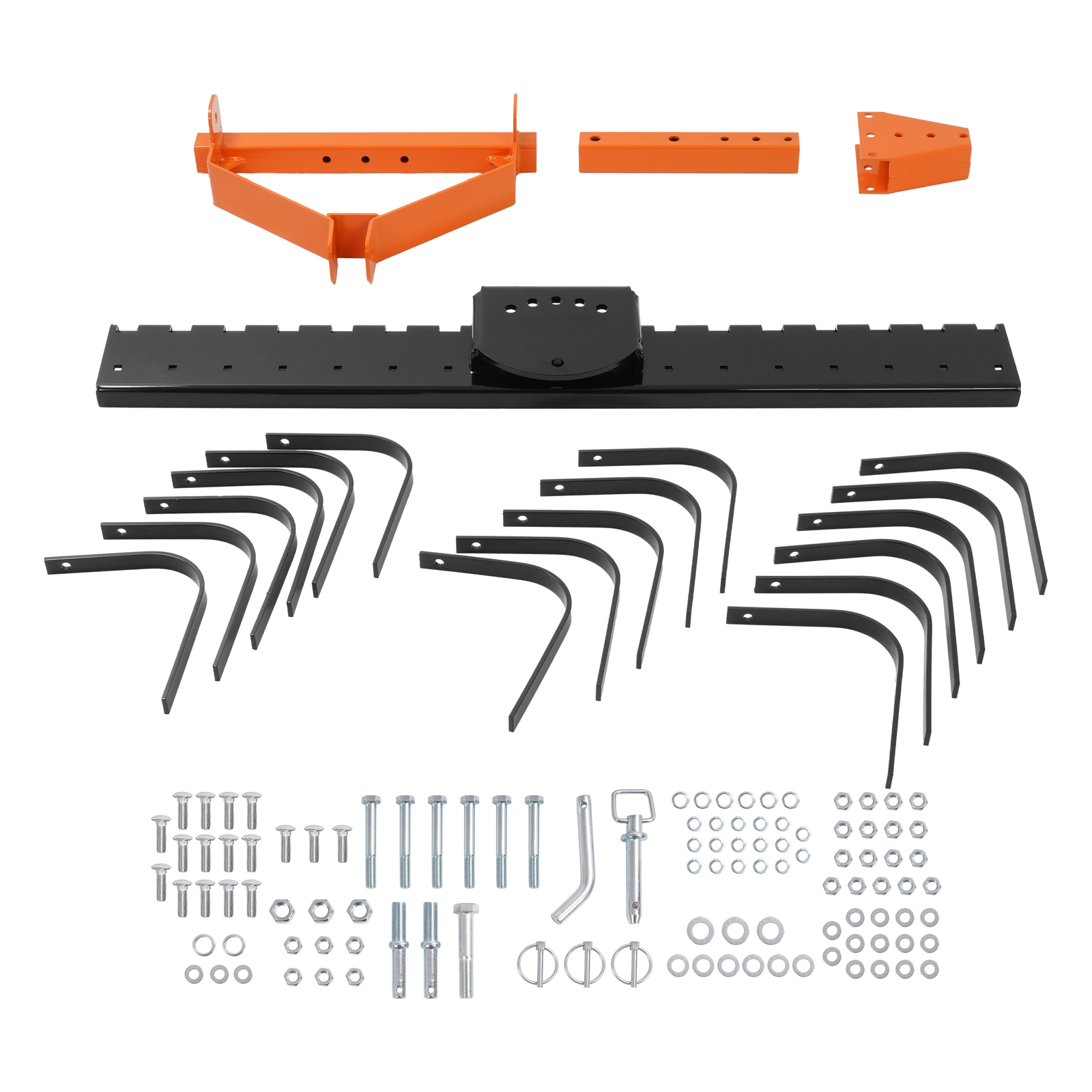 3-Point Landscape Rake 5 FT For Category-0 Tractor Hookup Landscaper Grass Comb