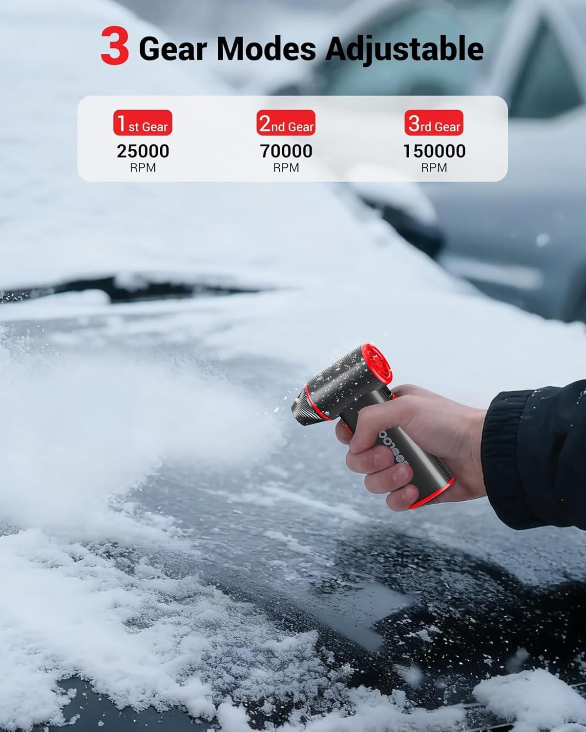 GOOLOO A3 Jump Starter with Air Compressor & F3 150000RPM Electric Air Duster