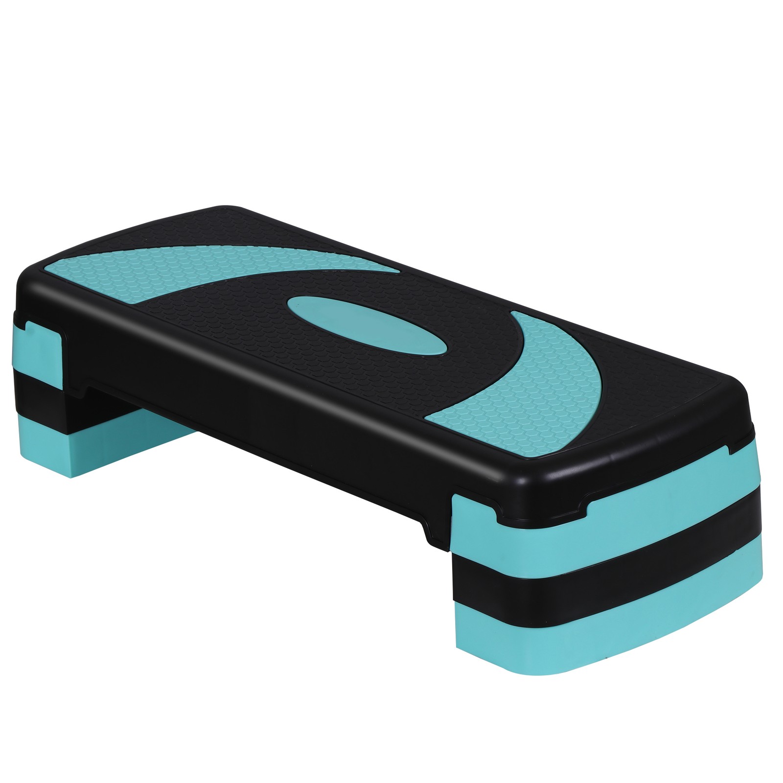 31" Aerobic Step Platform Stepper Adjust 4"-6"-8" Fitness Step Exercise w/Risers