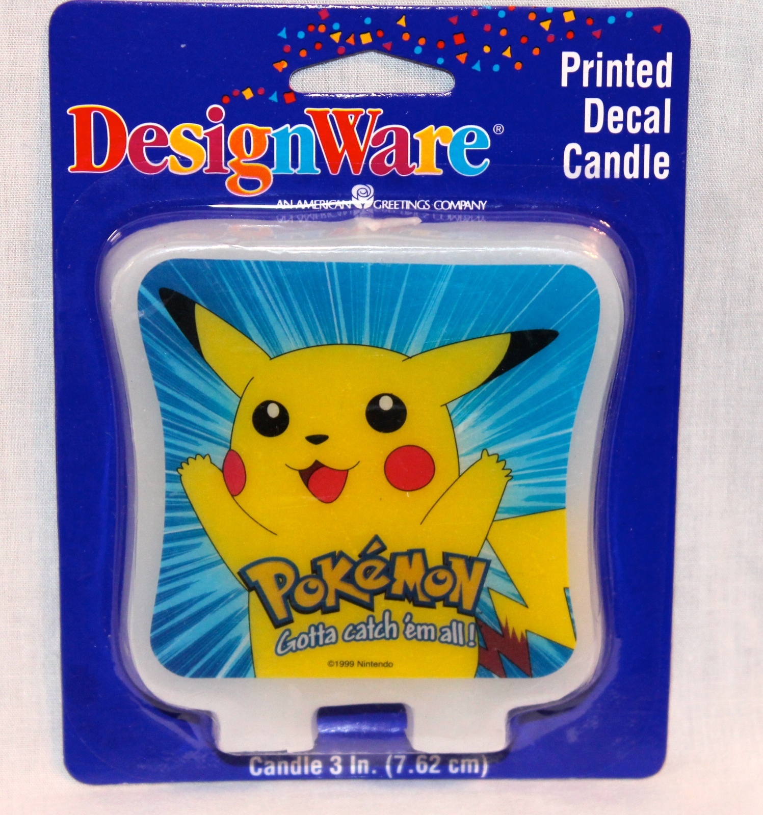 NEW IN PACKAGE POKEMON CANDLE PARTY SUPPLIES
