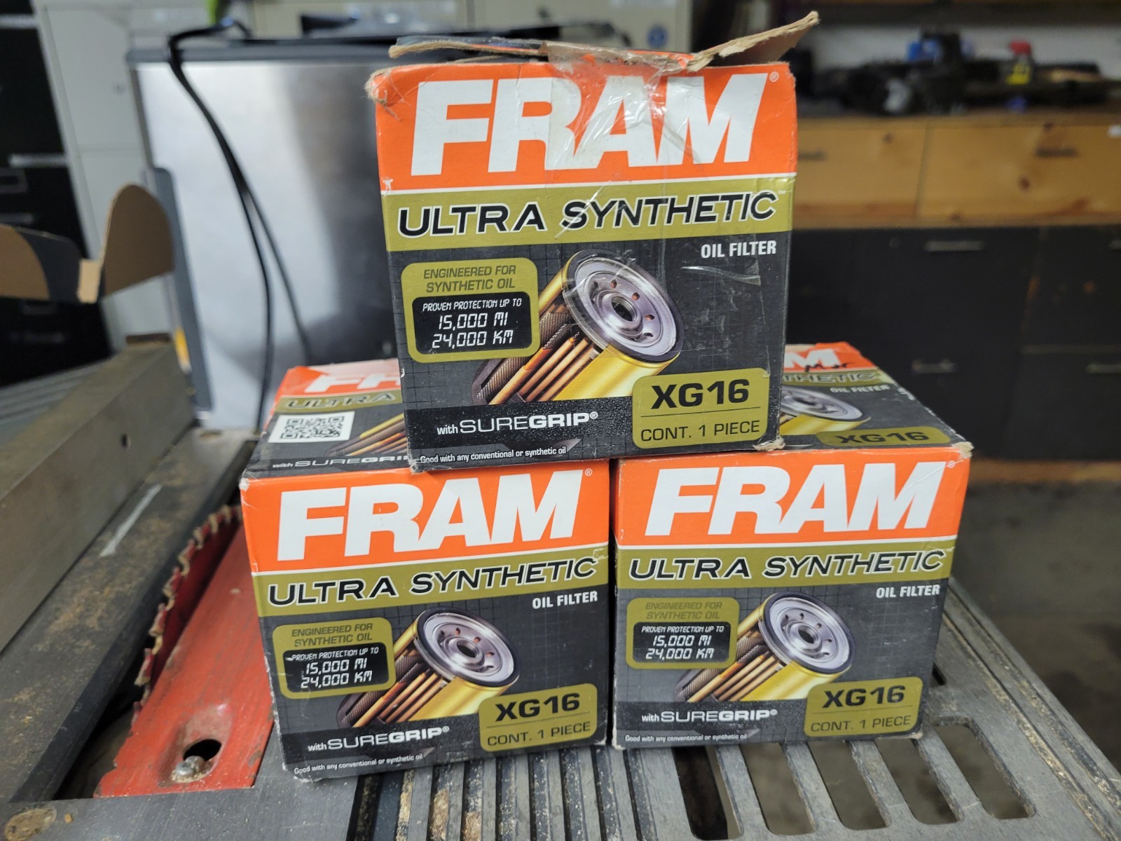 Three (3) FRAM XG16 Oil Filters