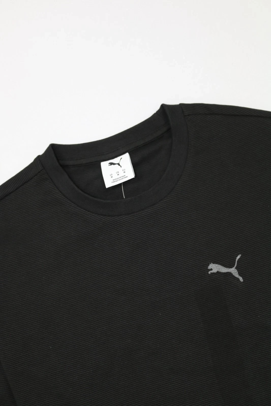 Puma Men's Textured Crew Neck Sweatshirt, Black/M,L,XL New with Tags