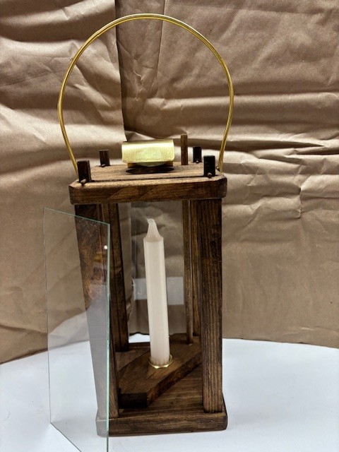 CIVIL WAR REENACTMENT WOODEN LANTERN