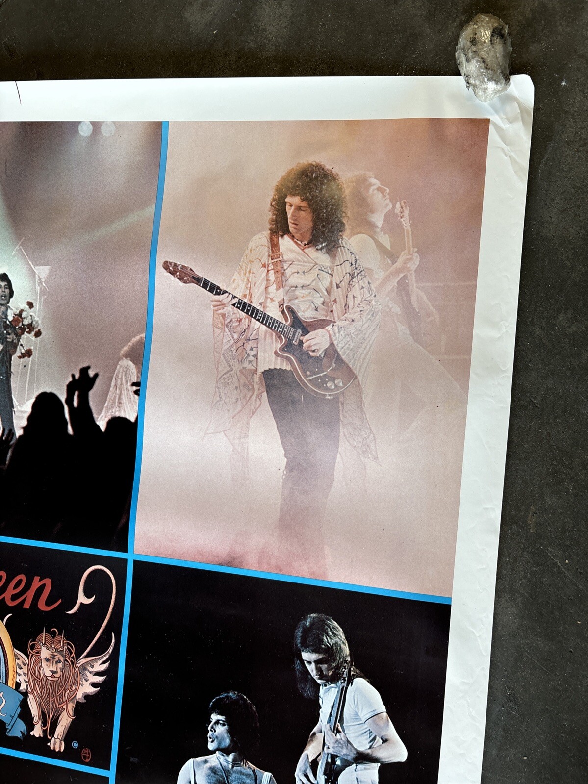 Queen collage large Poster Vintage 1977 rock 42" x58" C2072