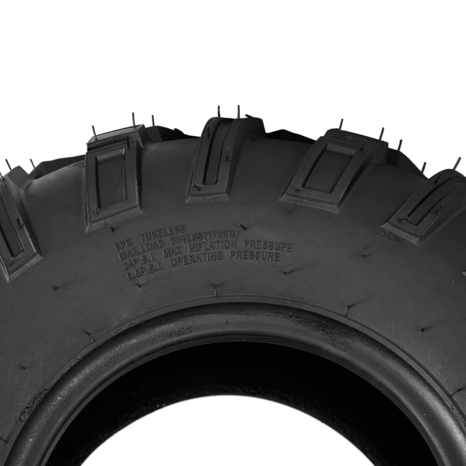 Two 21x8-9 ATV UTV Tires All Terrain 4 Ply 21x8x9 Tubeless Black Rubber