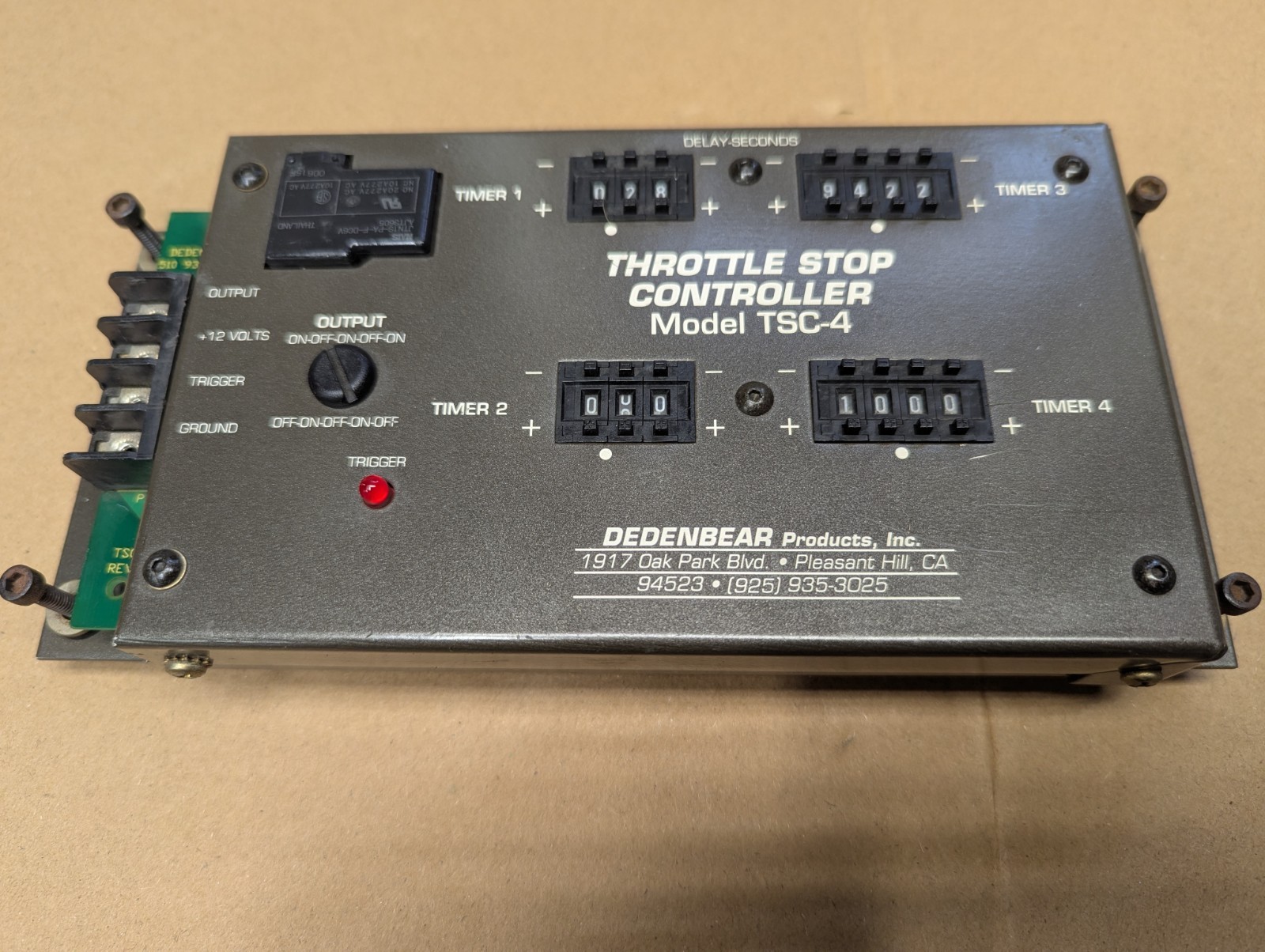 Dedenbear Throttle Stop Controller TSC-4 NHRA Drag Race Super Street Super Gas