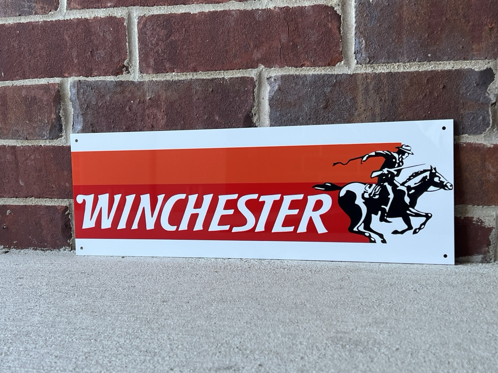 18 Inch Winchester Rifles Shotguns Ammunition Vintage Style Metal Sign