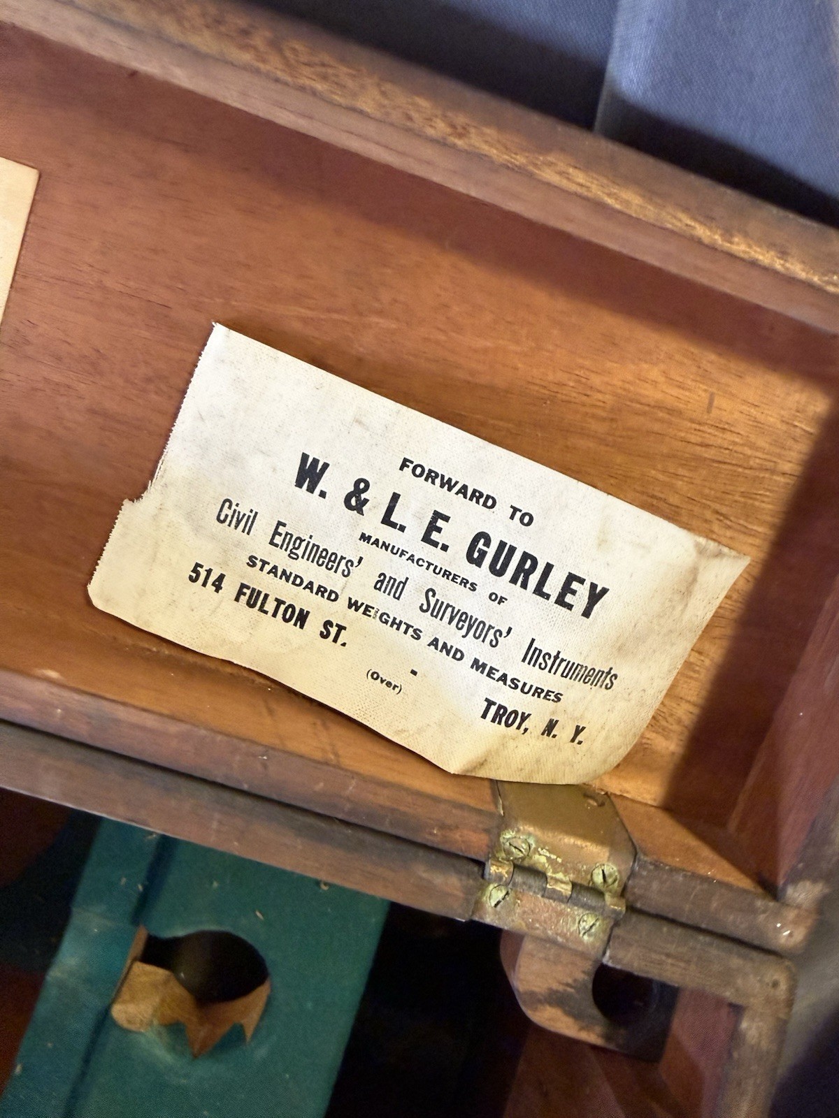 Antique Gurley Civil Engineers Surveyors Transit Instrument w/ Original Box