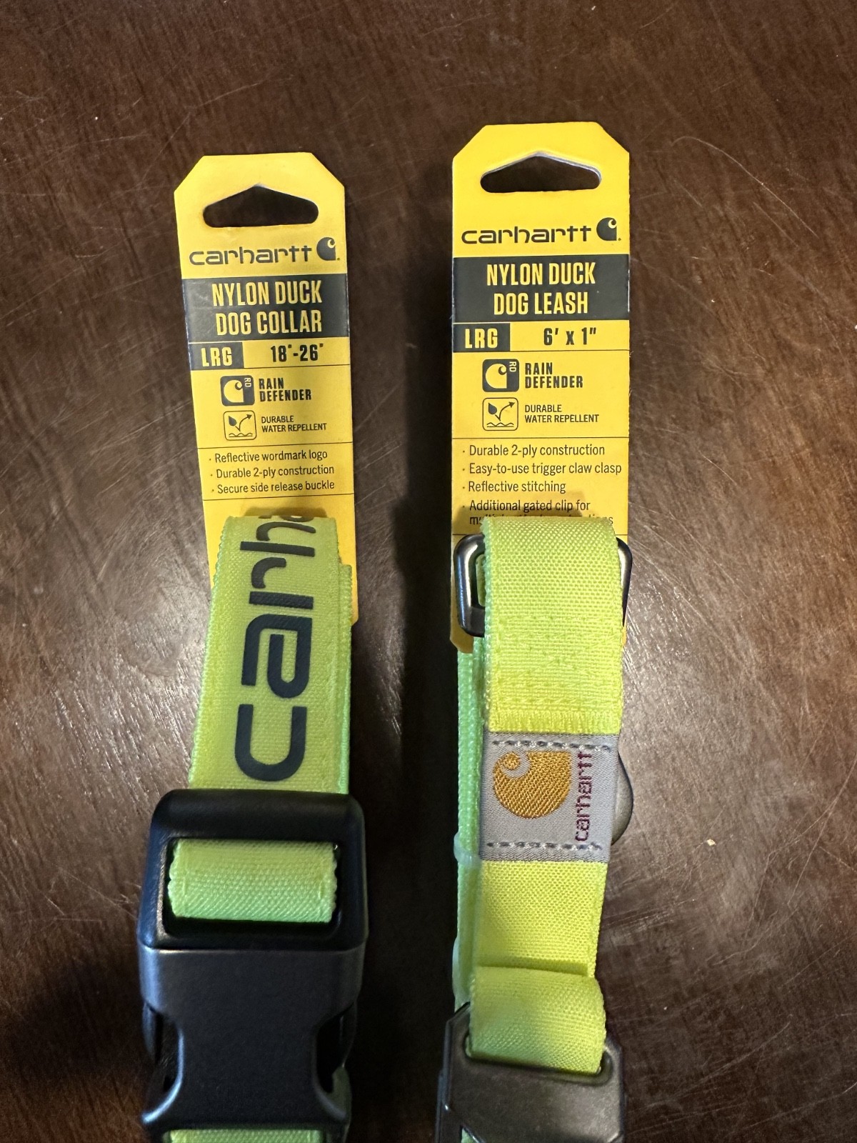 Carhartt Nylon Duck Dog Leash Large 6ft X 1in and Collar (18'-26")